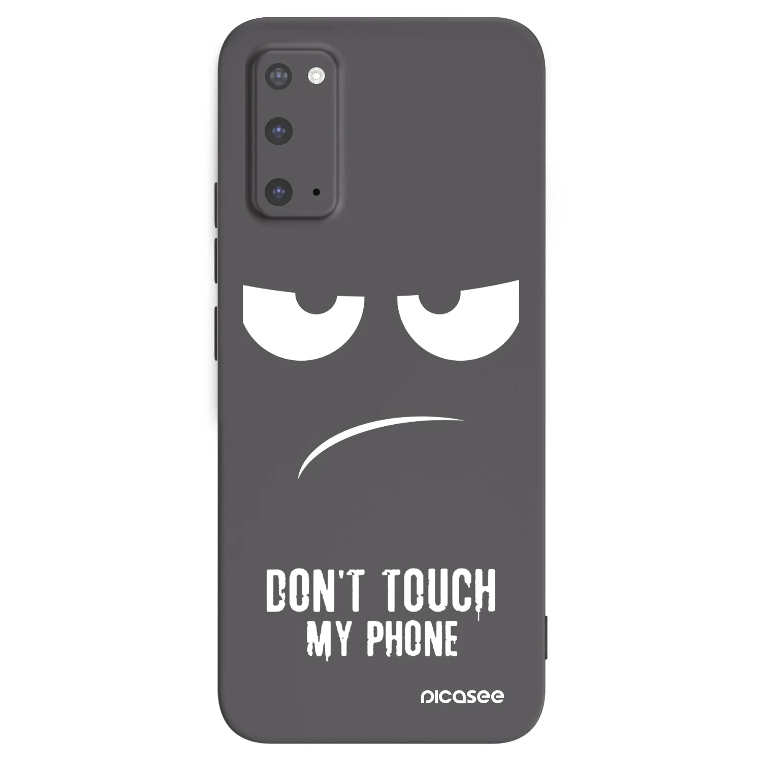 Picasee crna silikonska maskica za Samsung Galaxy S20 G980F - Don't Touch My Phone