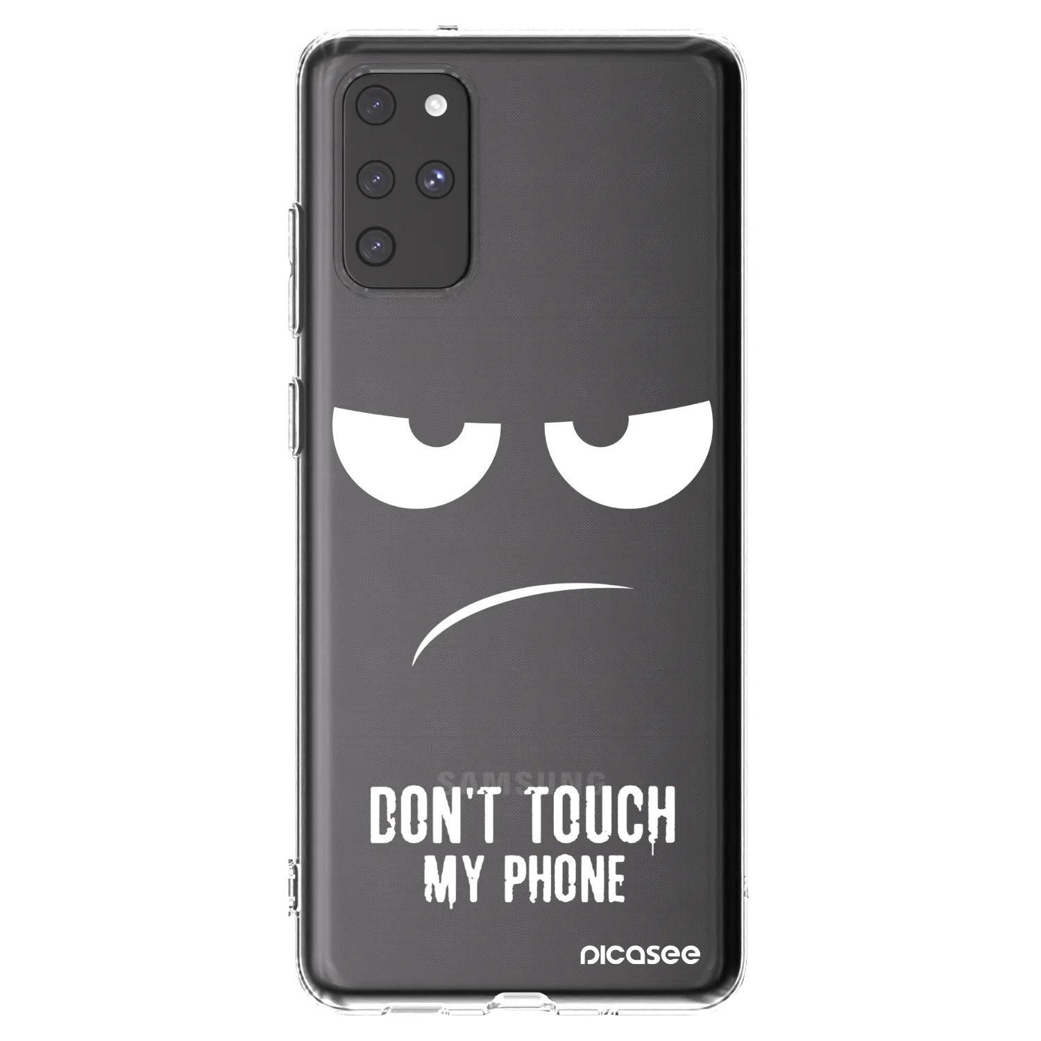 Picasee silikonska prozirna maskica za Samsung Galaxy S20+ G985F - Don't Touch My Phone