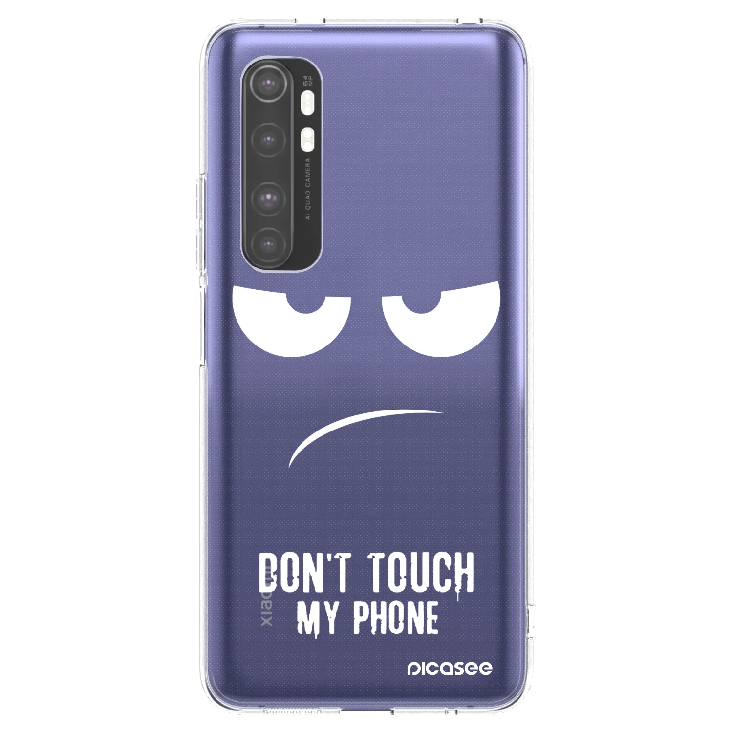 Picasee silikonska prozirna maskica za Xiaomi Mi Note 10 Lite - Don't Touch My Phone