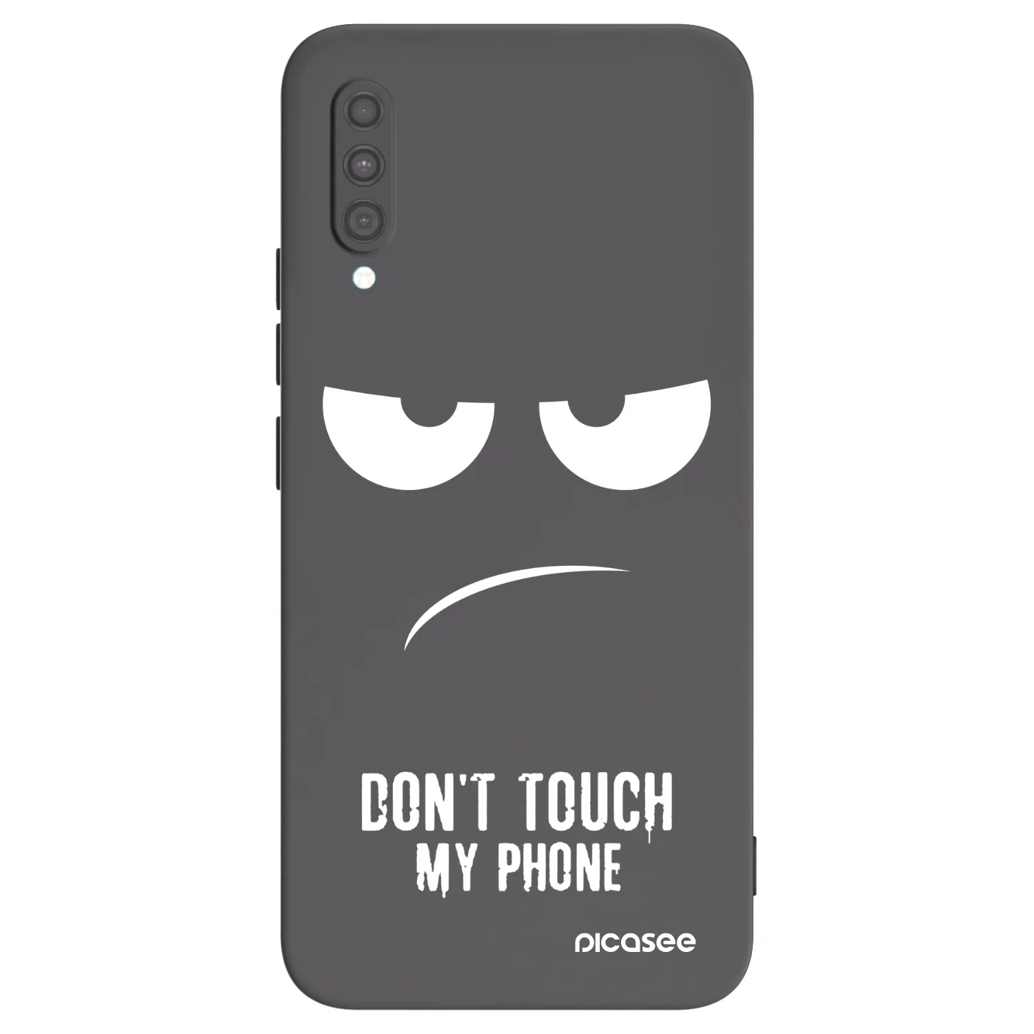 Picasee crna silikonska maskica za Samsung Galaxy A30s A307F - Don't Touch My Phone