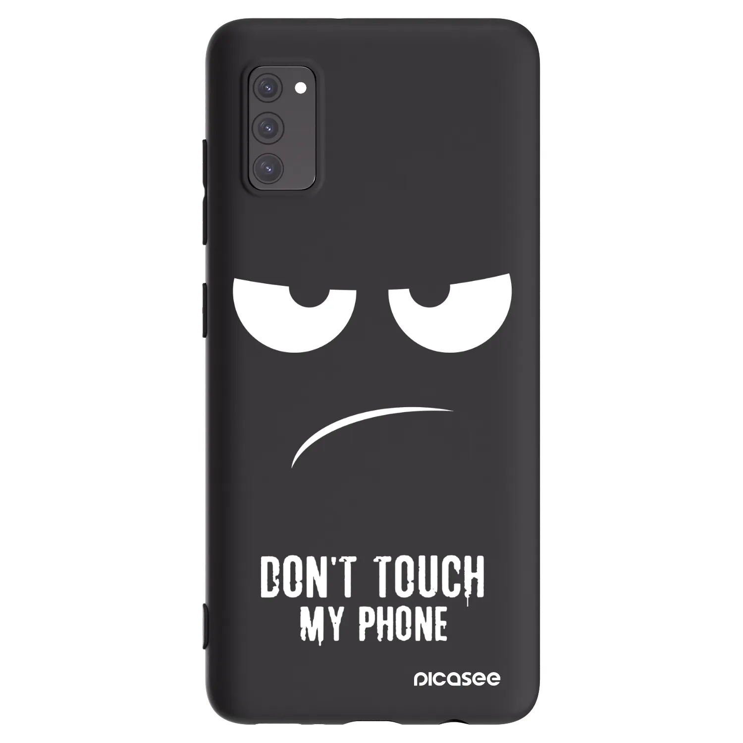 Picasee crna silikonska maskica za Samsung Galaxy A41 A415F - Don't Touch My Phone
