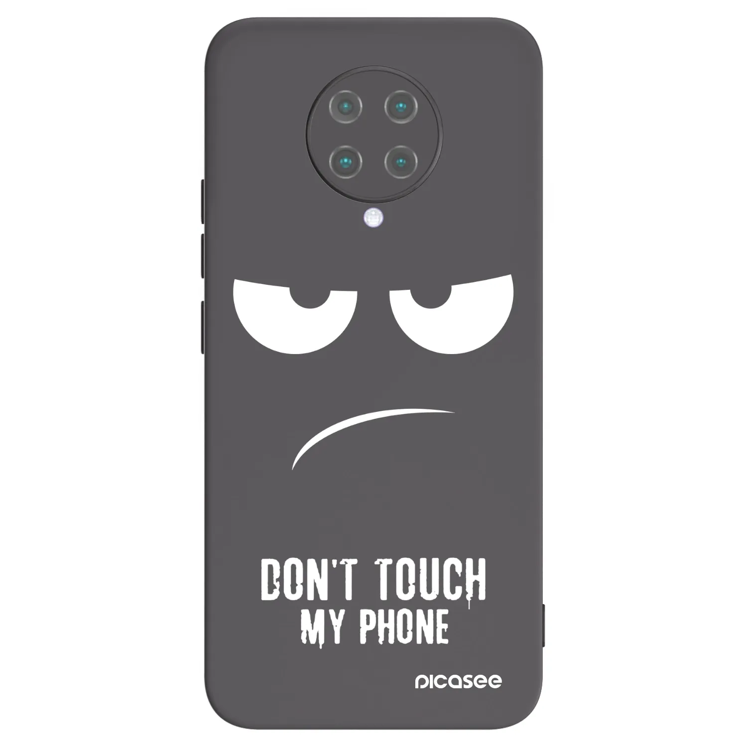 Picasee crna silikonska maskica za Xiaomi Poco F2 Pro - Don't Touch My Phone