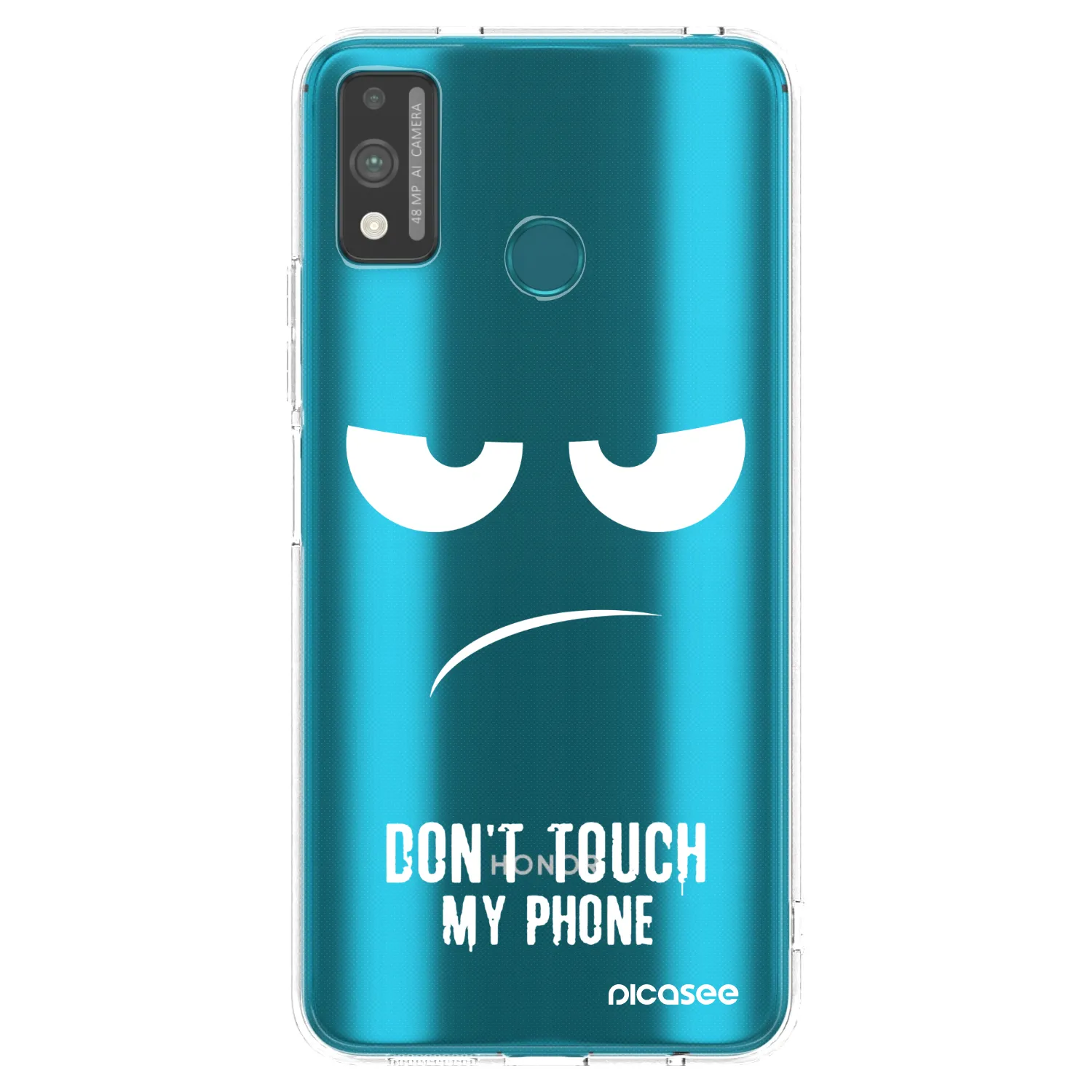 Picasee silikonska prozirna maskica za Honor 9X Lite - Don't Touch My Phone