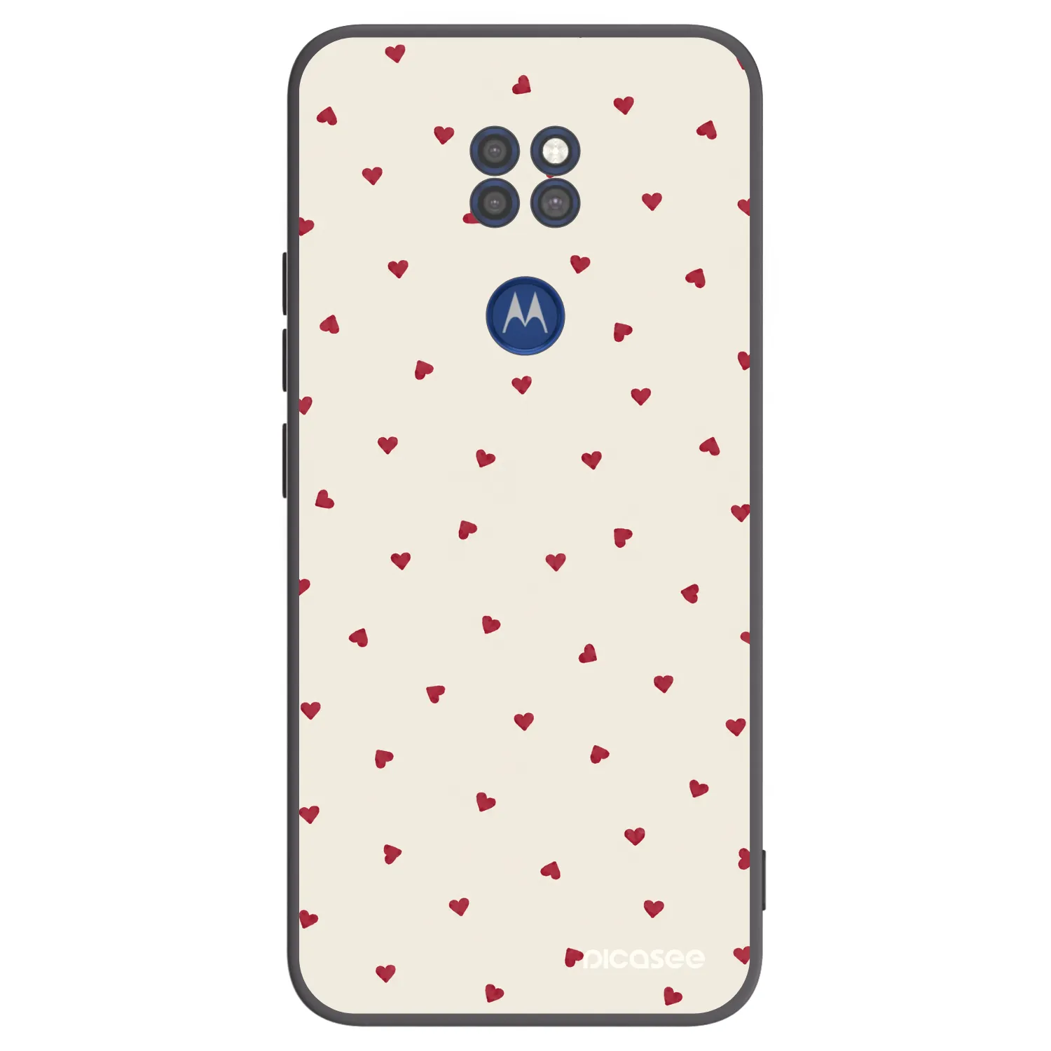 Picasee crna silikonska maskica za Motorola Moto G9 Play - Little Love