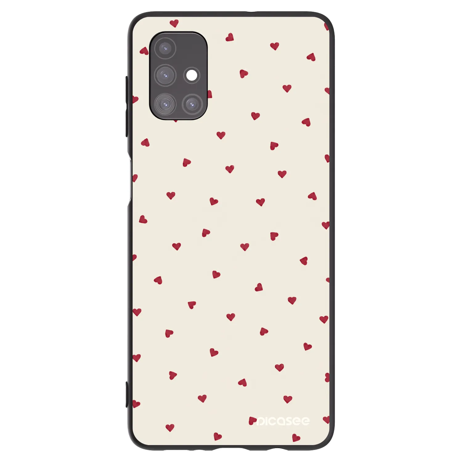 Picasee crna silikonska maskica za Samsung Galaxy M51 M515F - Little Love