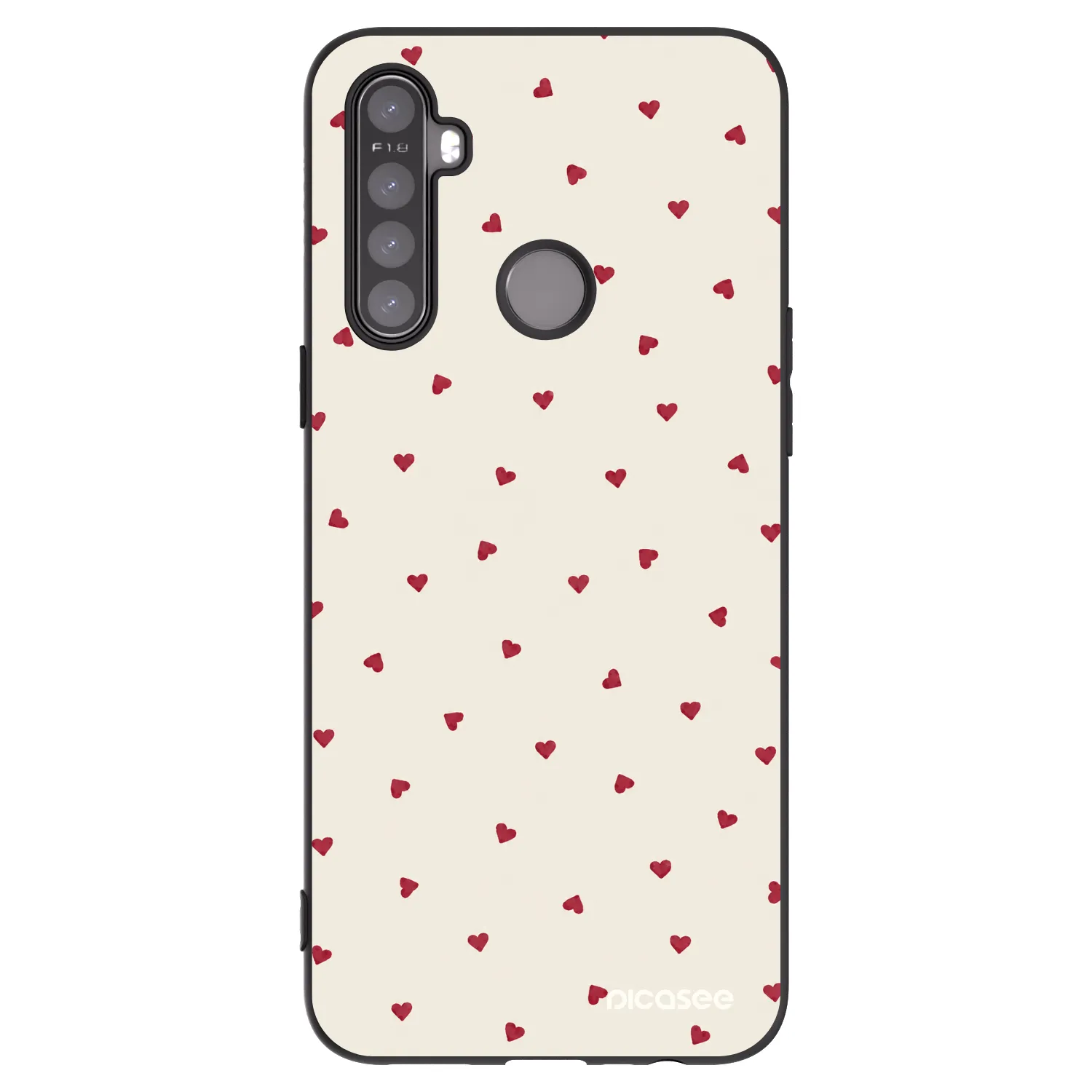 Picasee crna silikonska maskica za Realme 6i - Little Love