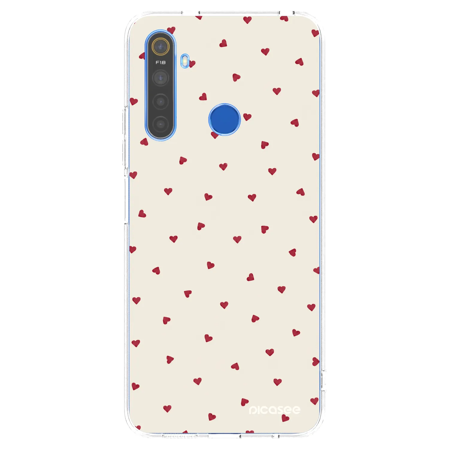 Picasee silikonska prozirna maskica za Realme 5 - Little Love