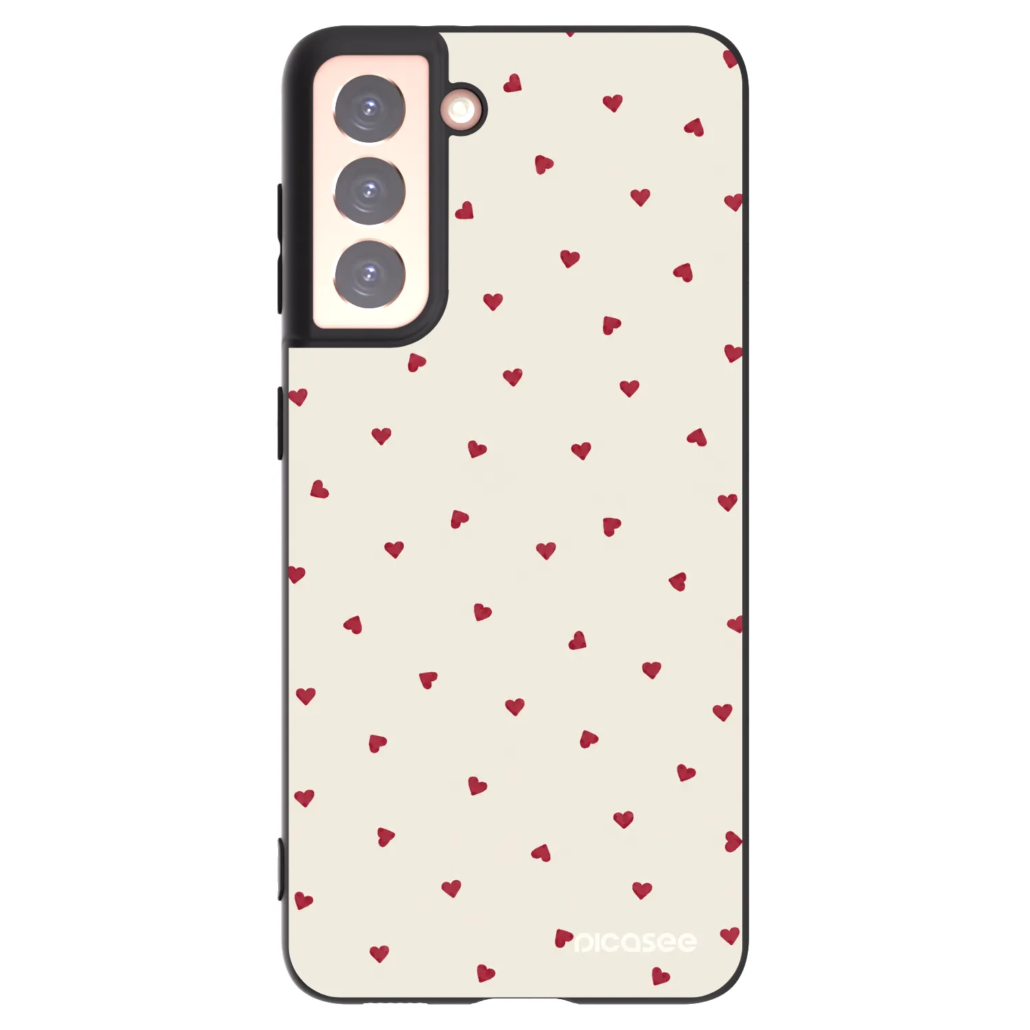 Picasee crna silikonska maskica za Samsung Galaxy S21 5G G991B - Little Love