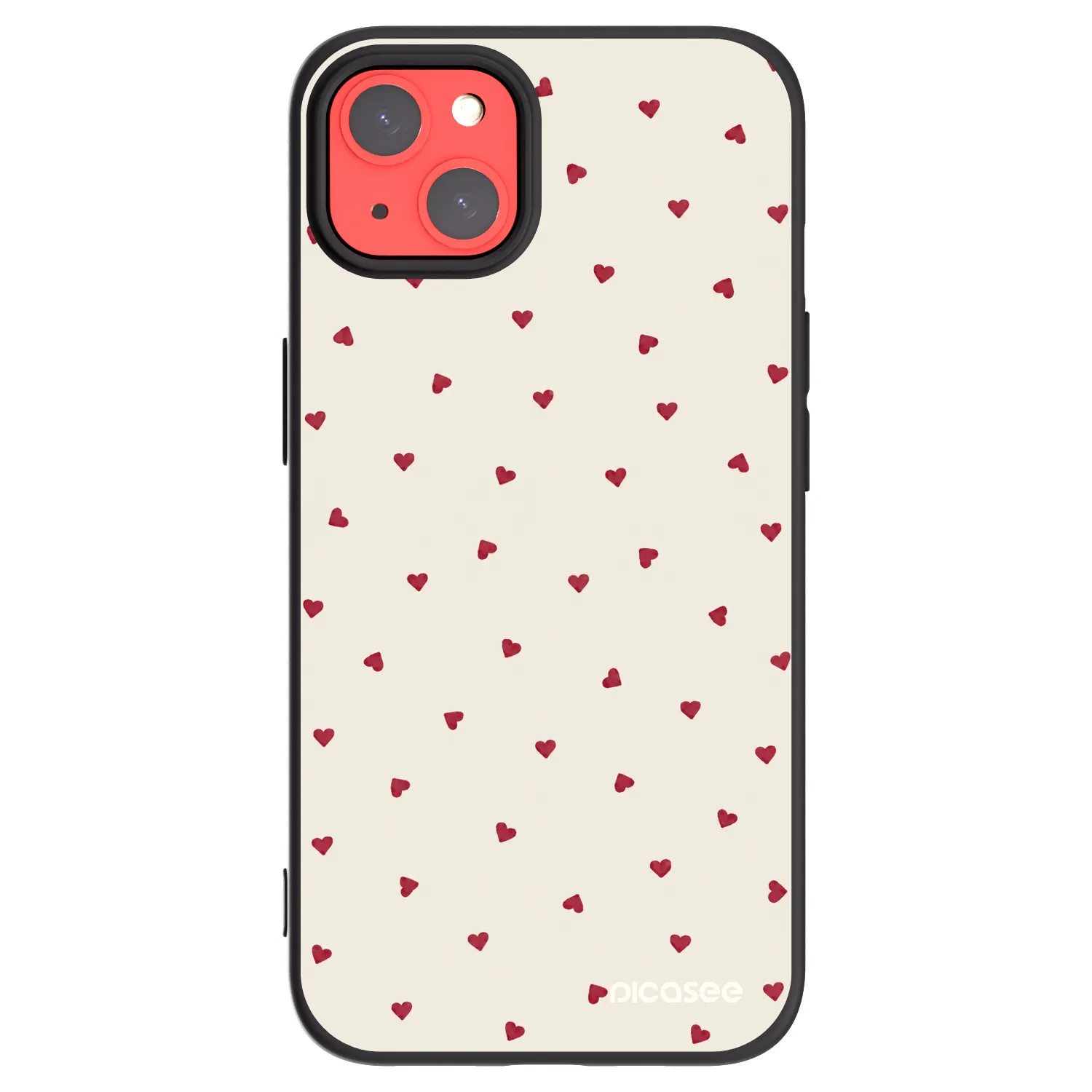 Picasee crna silikonska maskica za Apple iPhone 13 - Little Love