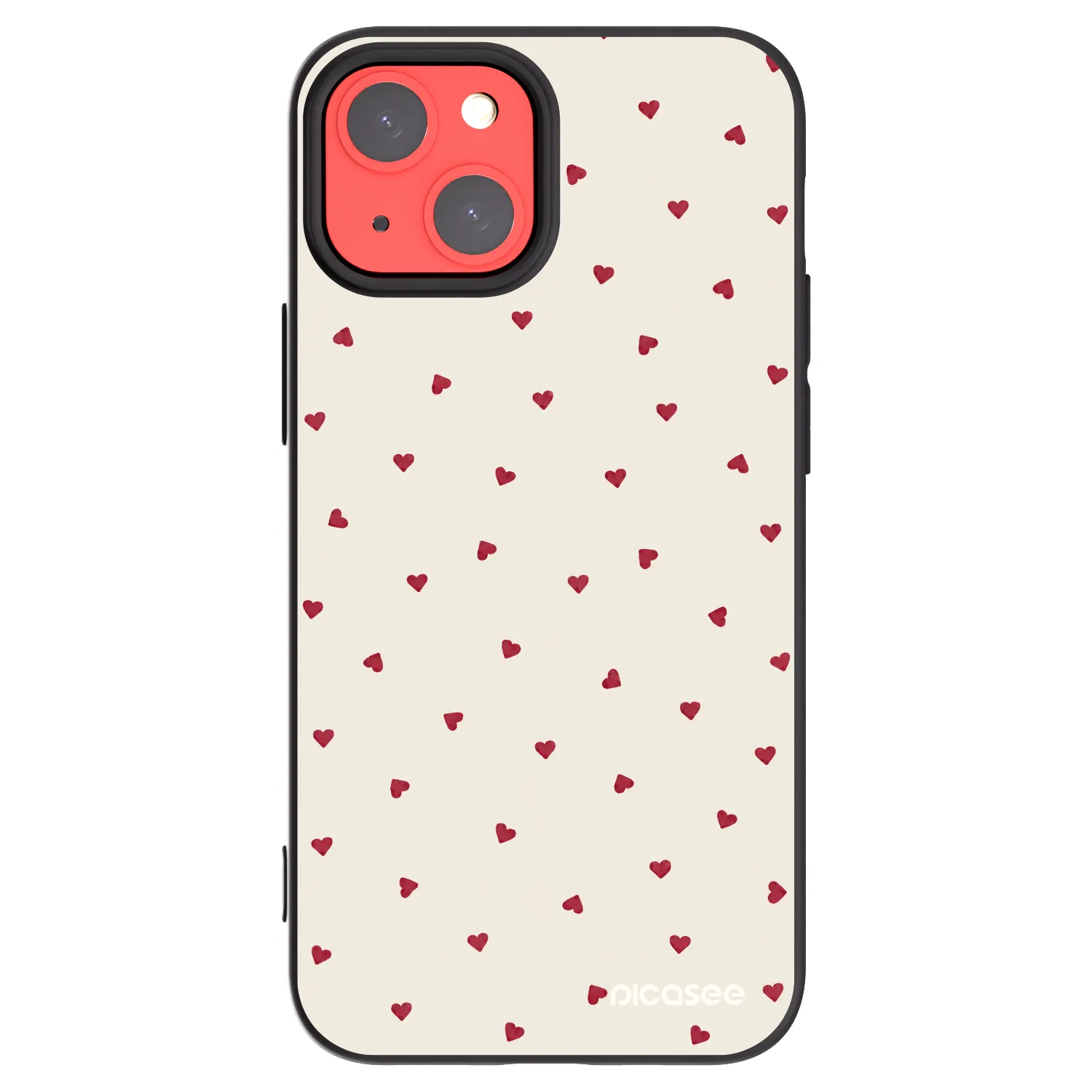 Picasee crna silikonska maskica za Apple iPhone 13 mini - Little Love