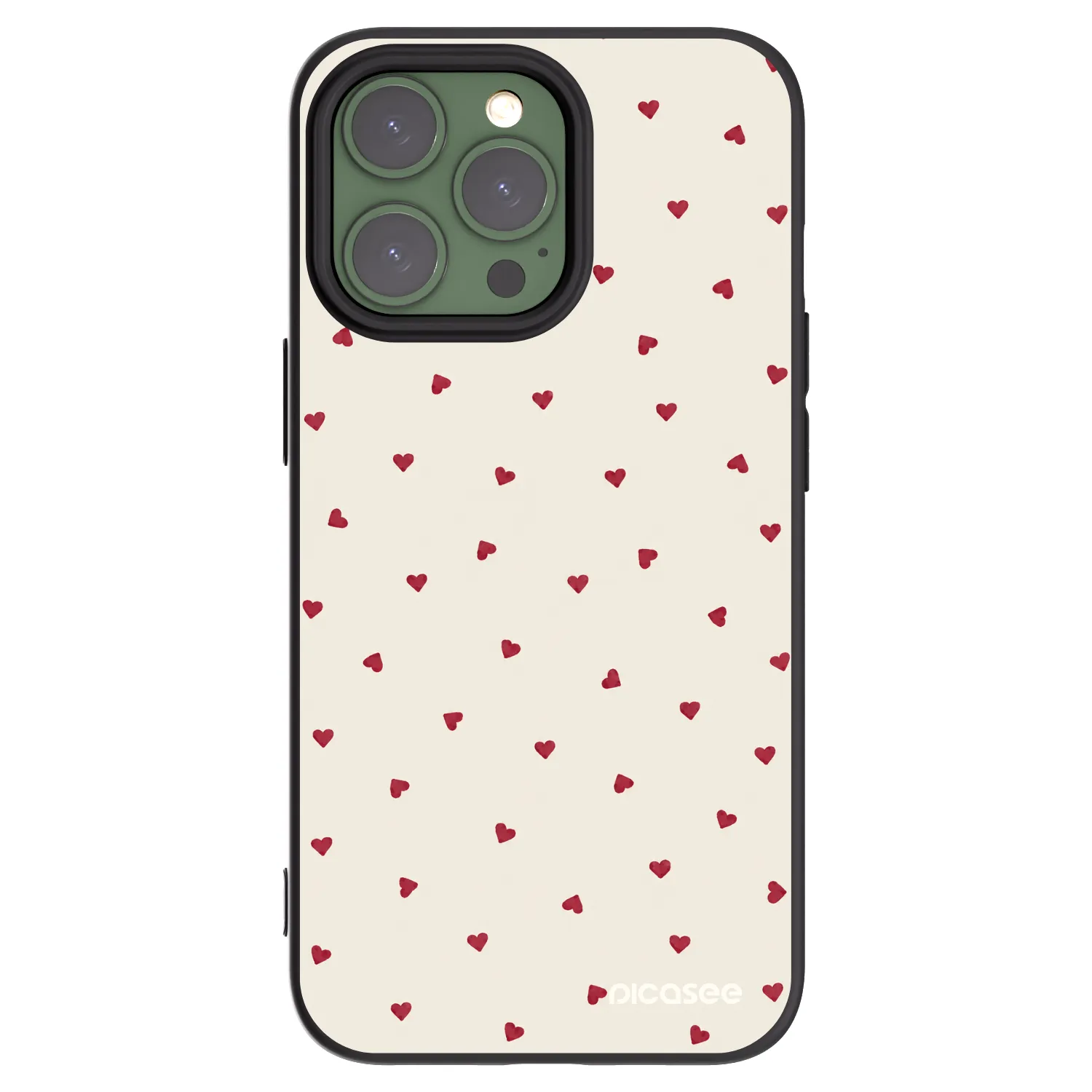 Picasee crna silikonska maskica za Apple iPhone 13 Pro - Little Love