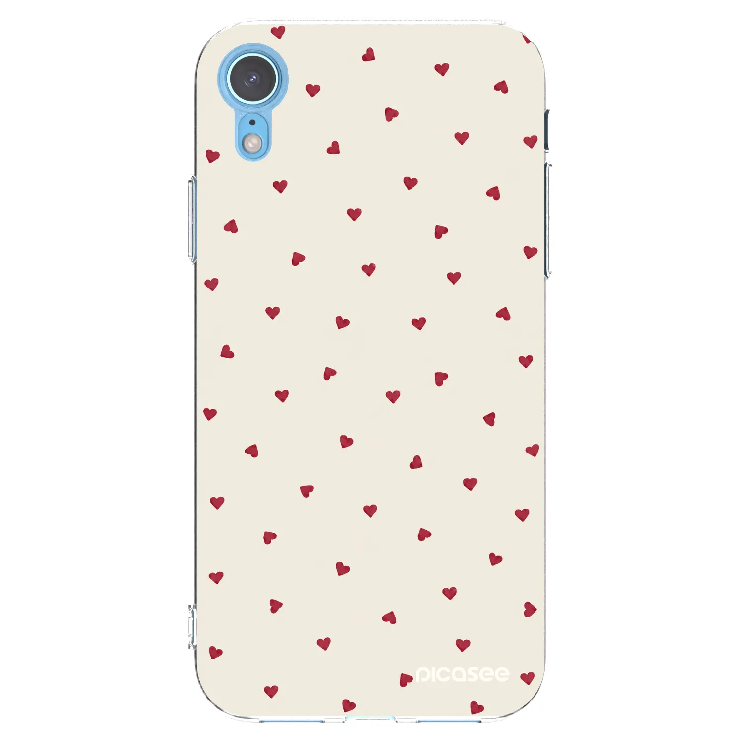 Picasee silikonska prozirna maskica za Apple iPhone XR - Little Love