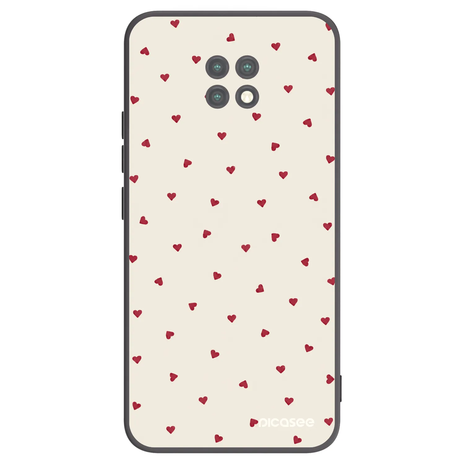 Picasee crna silikonska maskica za Xiaomi Redmi Note 9T - Little Love
