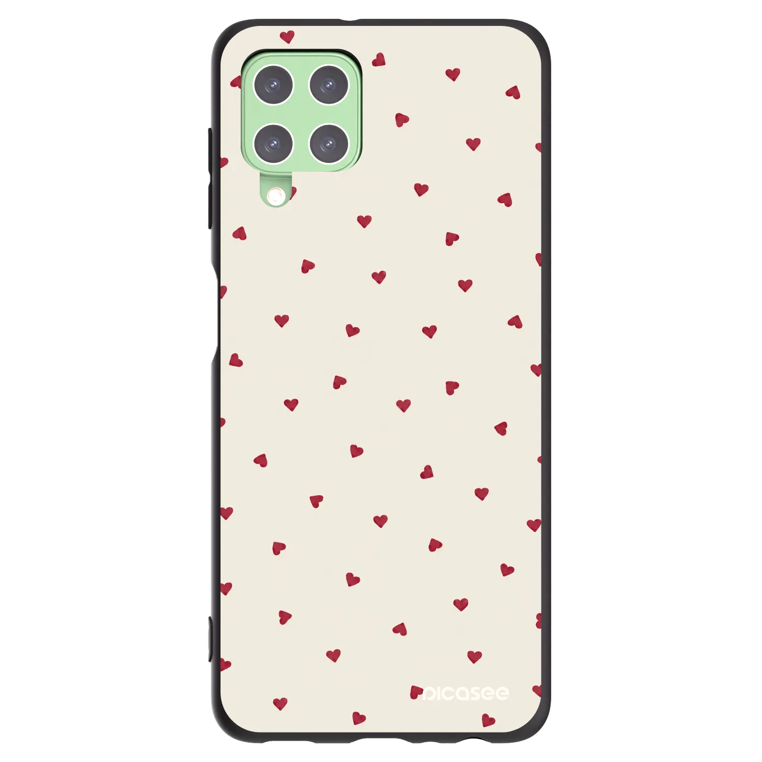Picasee crna silikonska maskica za Samsung Galaxy A22 A225F 4G - Little Love