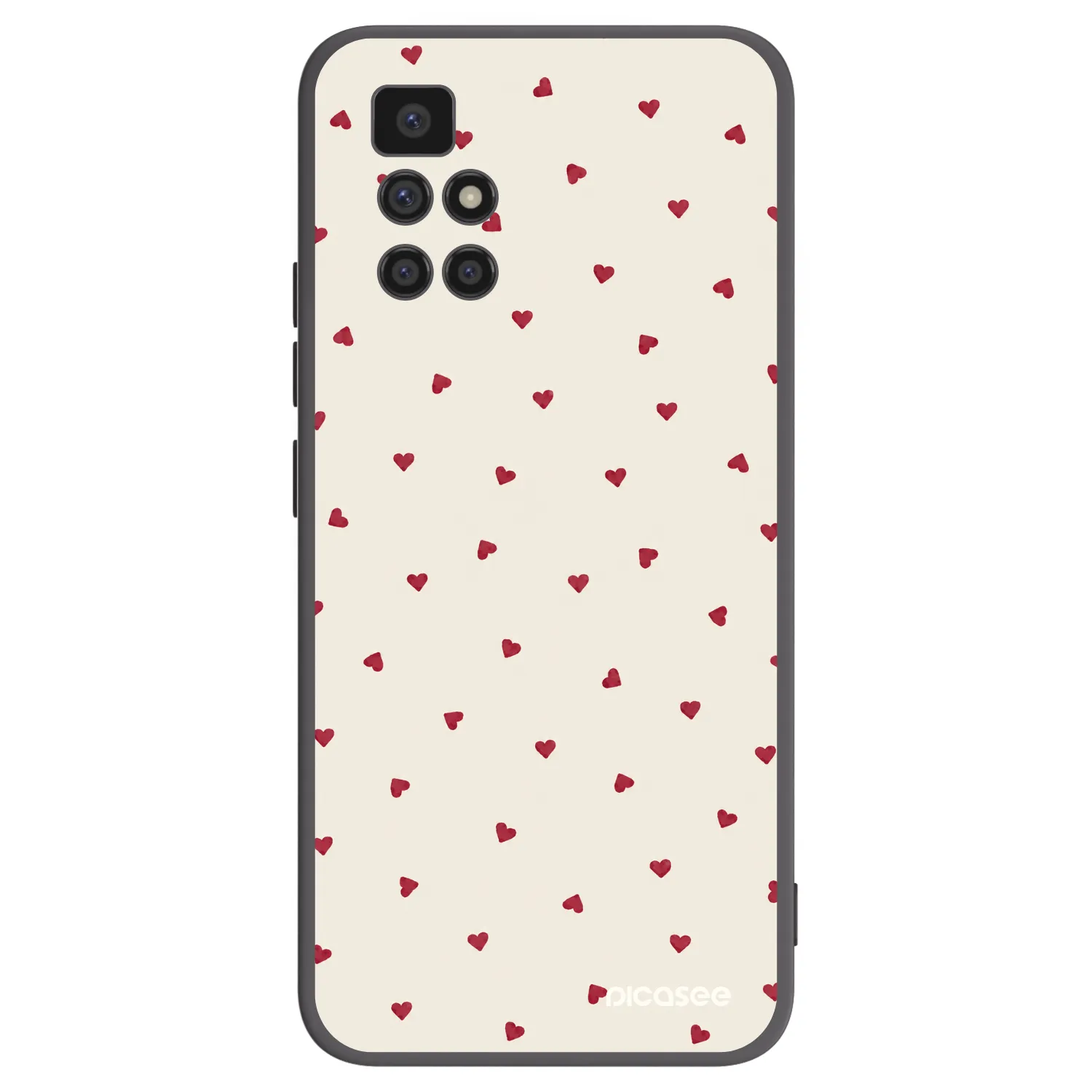 Picasee crna silikonska maskica za Xiaomi Redmi 10 - Little Love