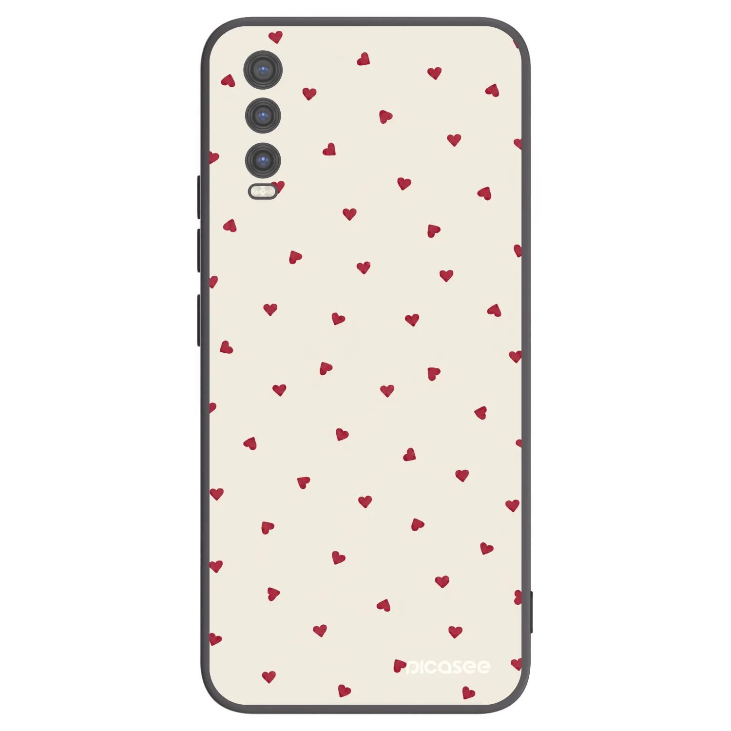 Picasee crna silikonska maskica za Vivo Y20s - Little Love
