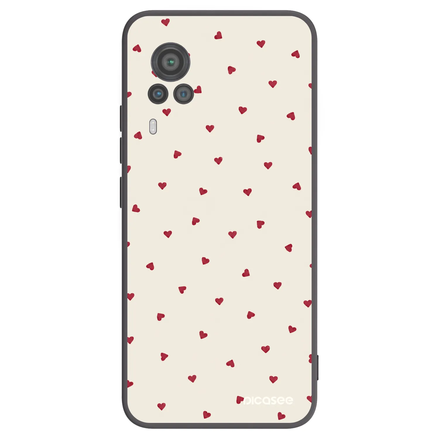 Picasee crna silikonska maskica za Vivo X60 Pro 5G - Little Love