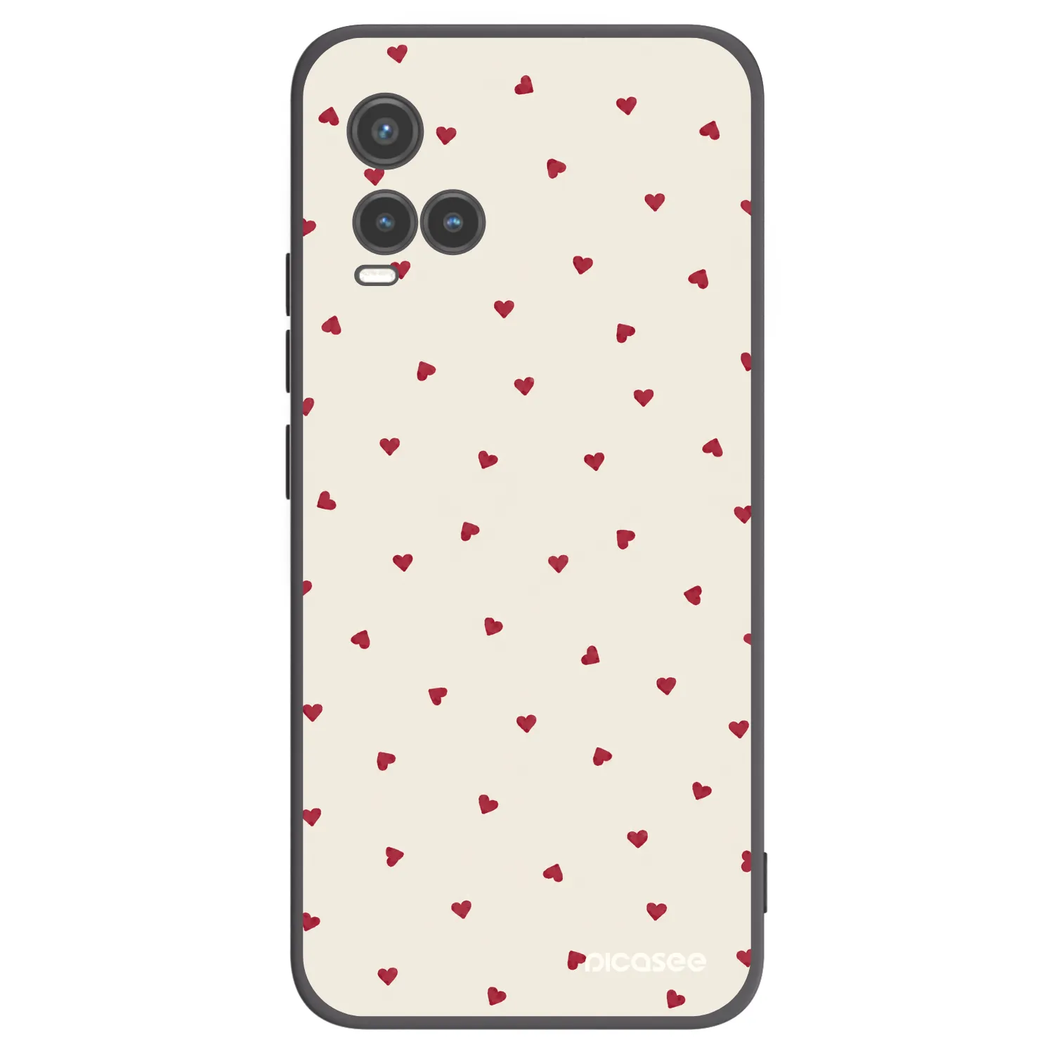 Picasee crna silikonska maskica za Vivo Y33s - Little Love
