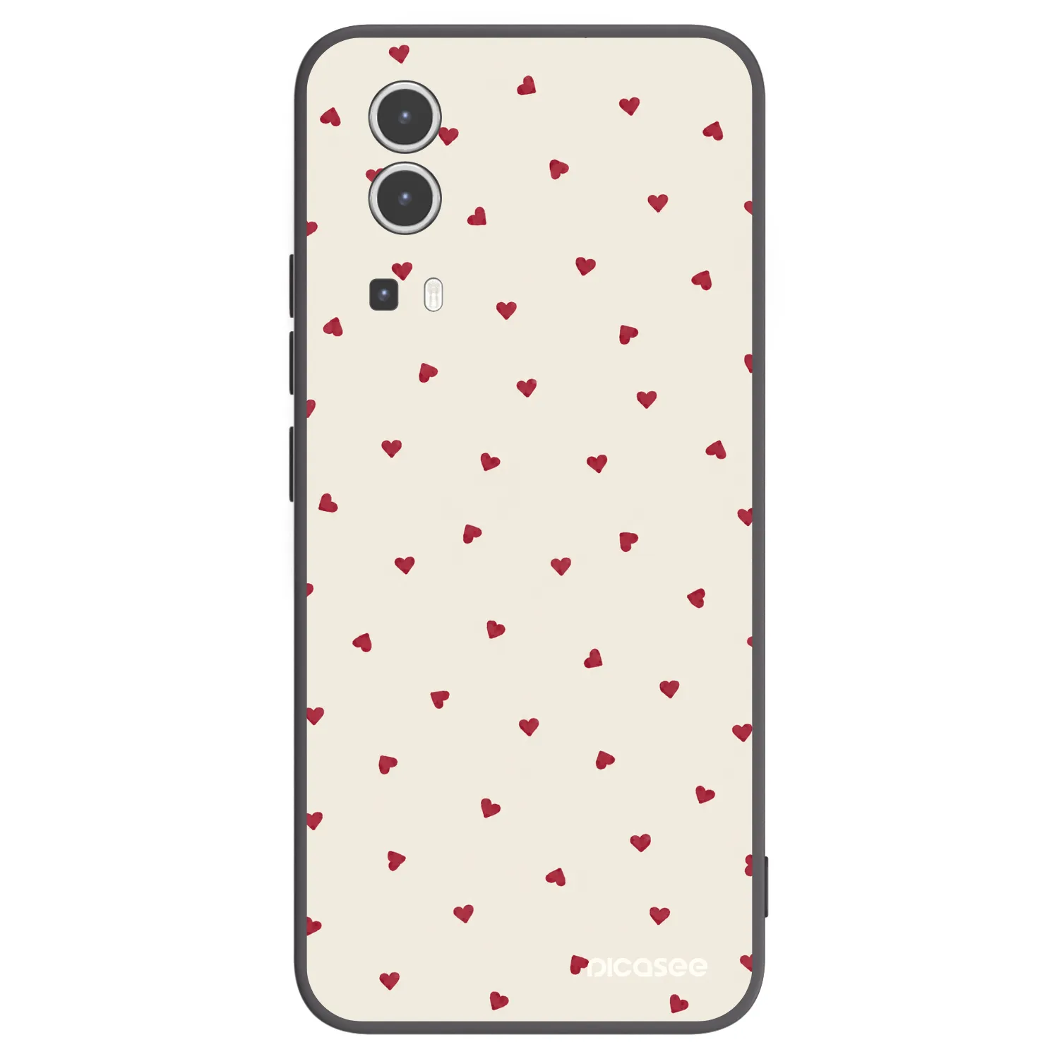 Picasee crna silikonska maskica za Vivo Y72 5G - Little Love