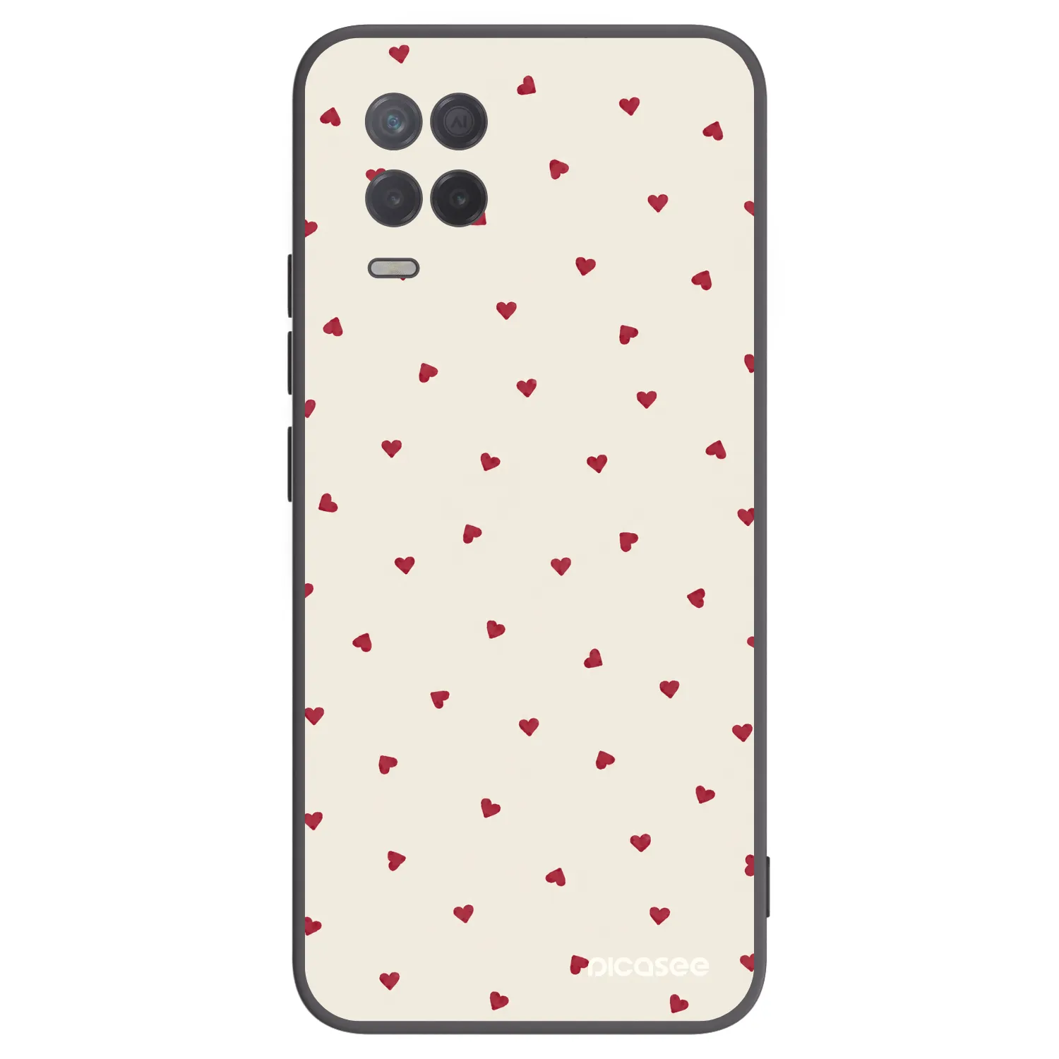 Picasee crna silikonska maskica za Realme 8 5G - Little Love
