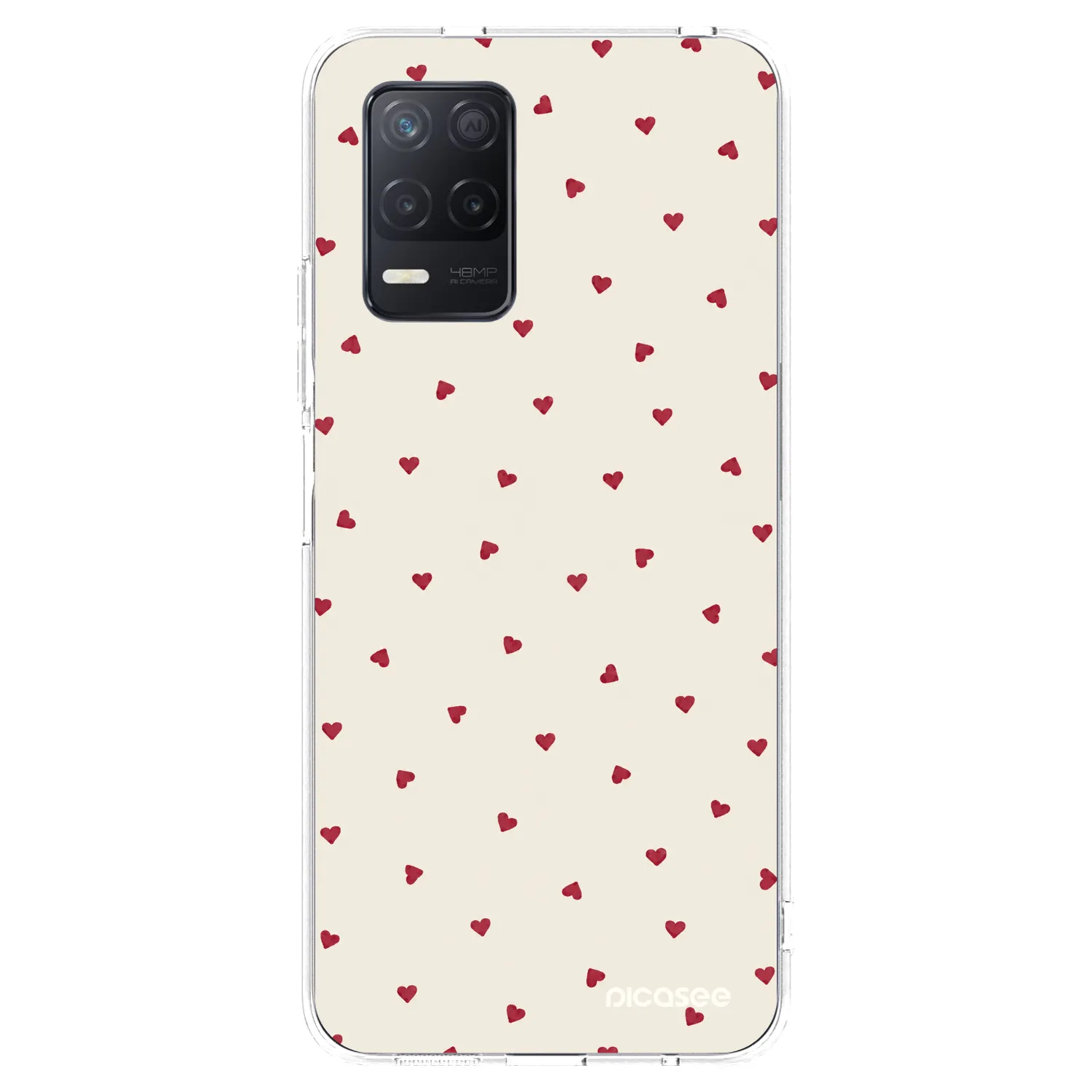 Picasee silikonska prozirna maskica za Realme 8 5G - Little Love