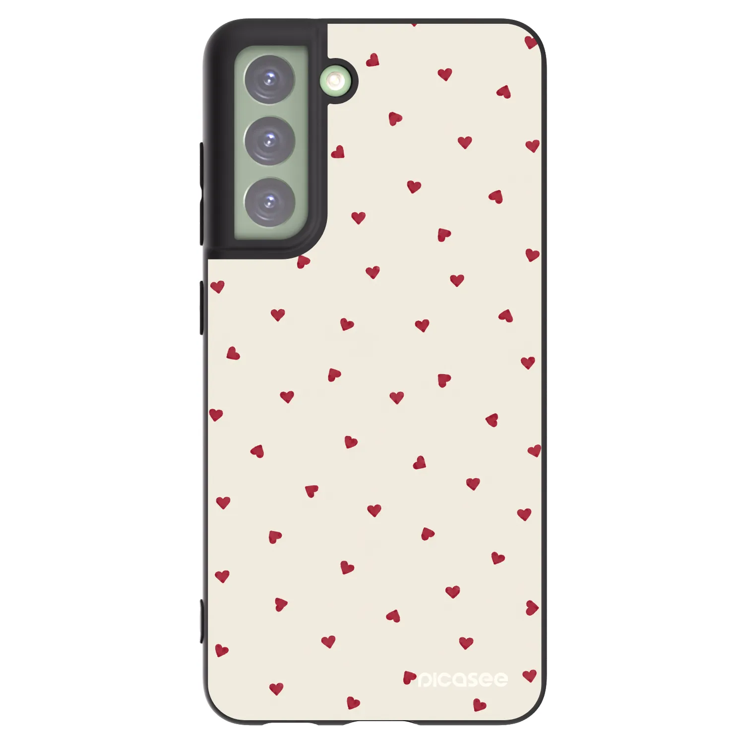 Picasee crna silikonska maskica za Samsung Galaxy S21 FE 5G - Little Love