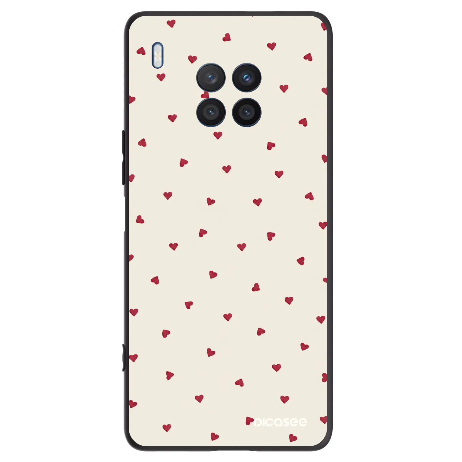 Picasee crna silikonska maskica za Honor 50 Lite - Little Love