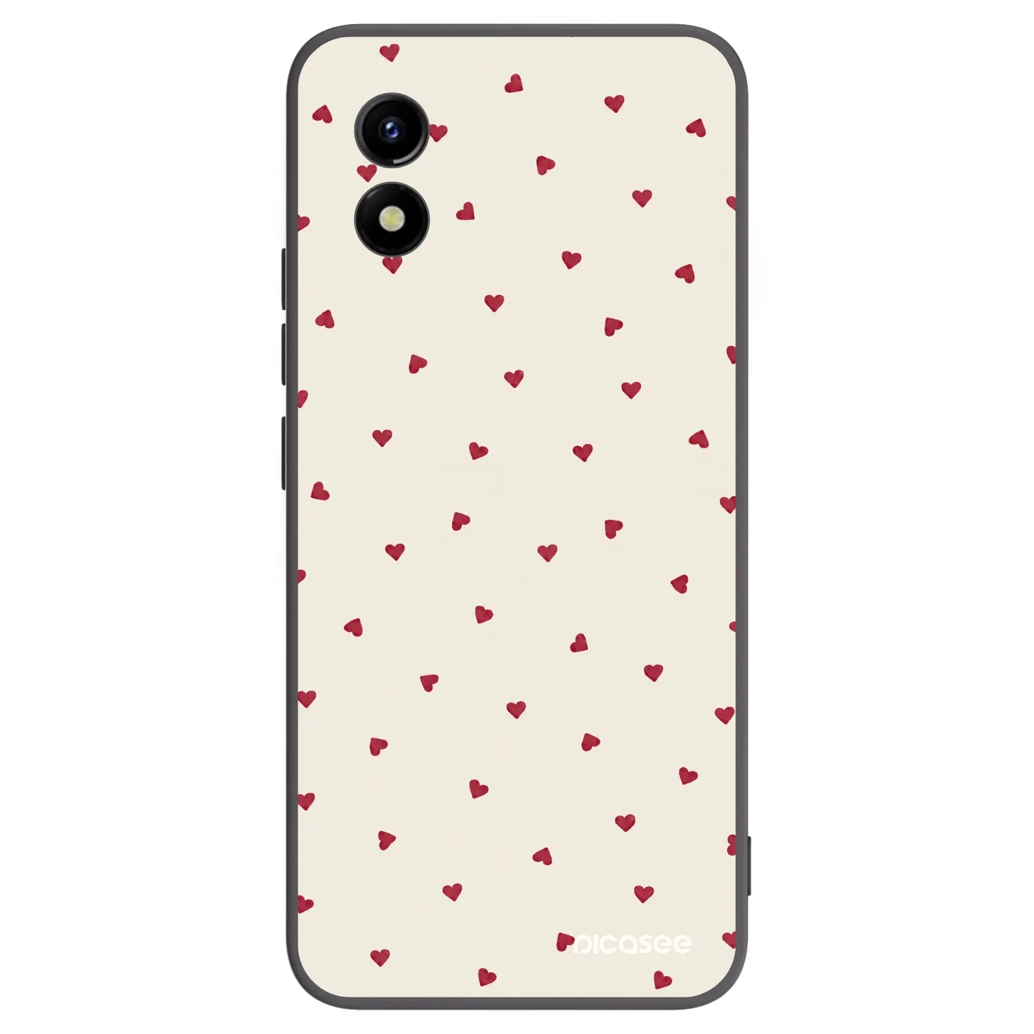 Picasee crna silikonska maskica za Vivo Y01 - Little Love