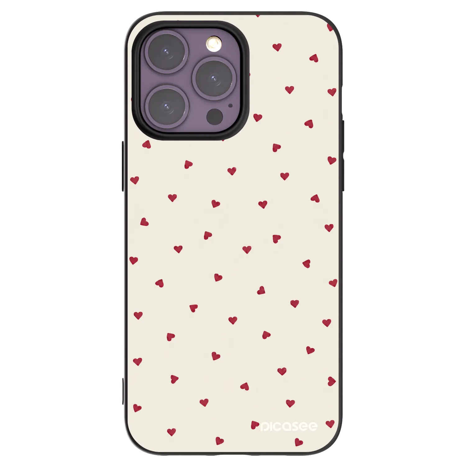 Picasee crna silikonska maskica za Apple iPhone 14 Pro Max - Little Love