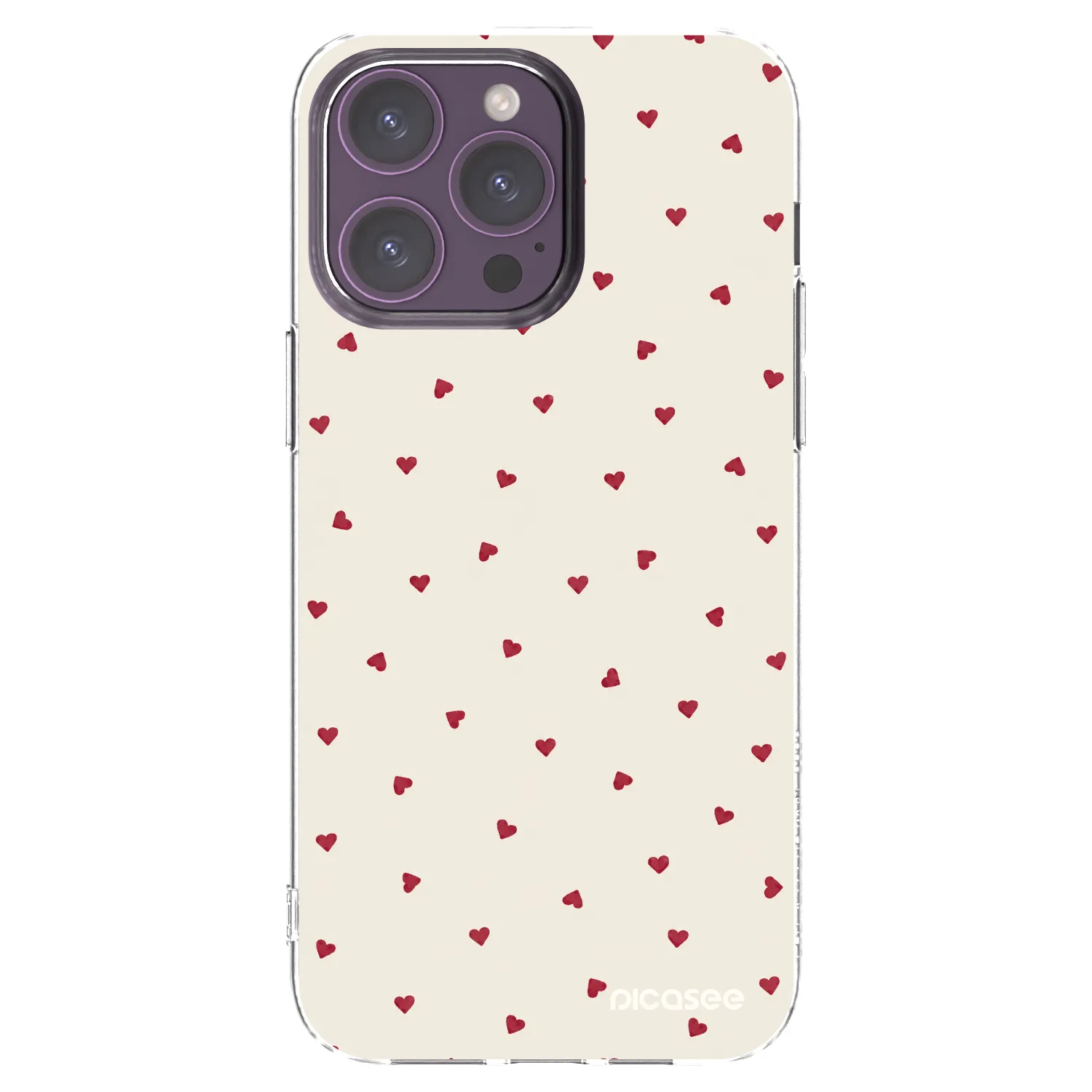 Picasee silikonska prozirna maskica za Apple iPhone 14 Pro Max - Little Love