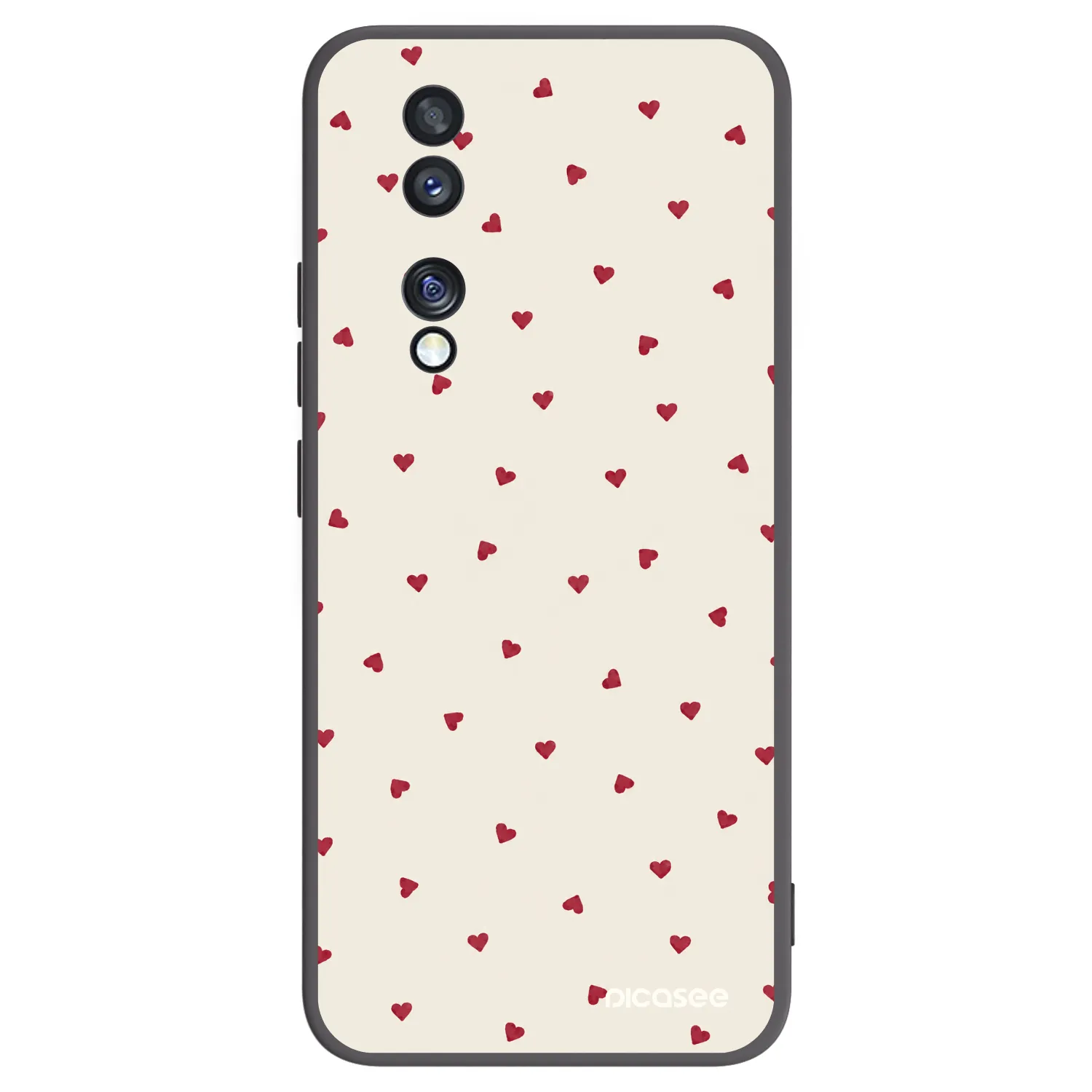 Picasee crna silikonska maskica za Honor 70 - Little Love
