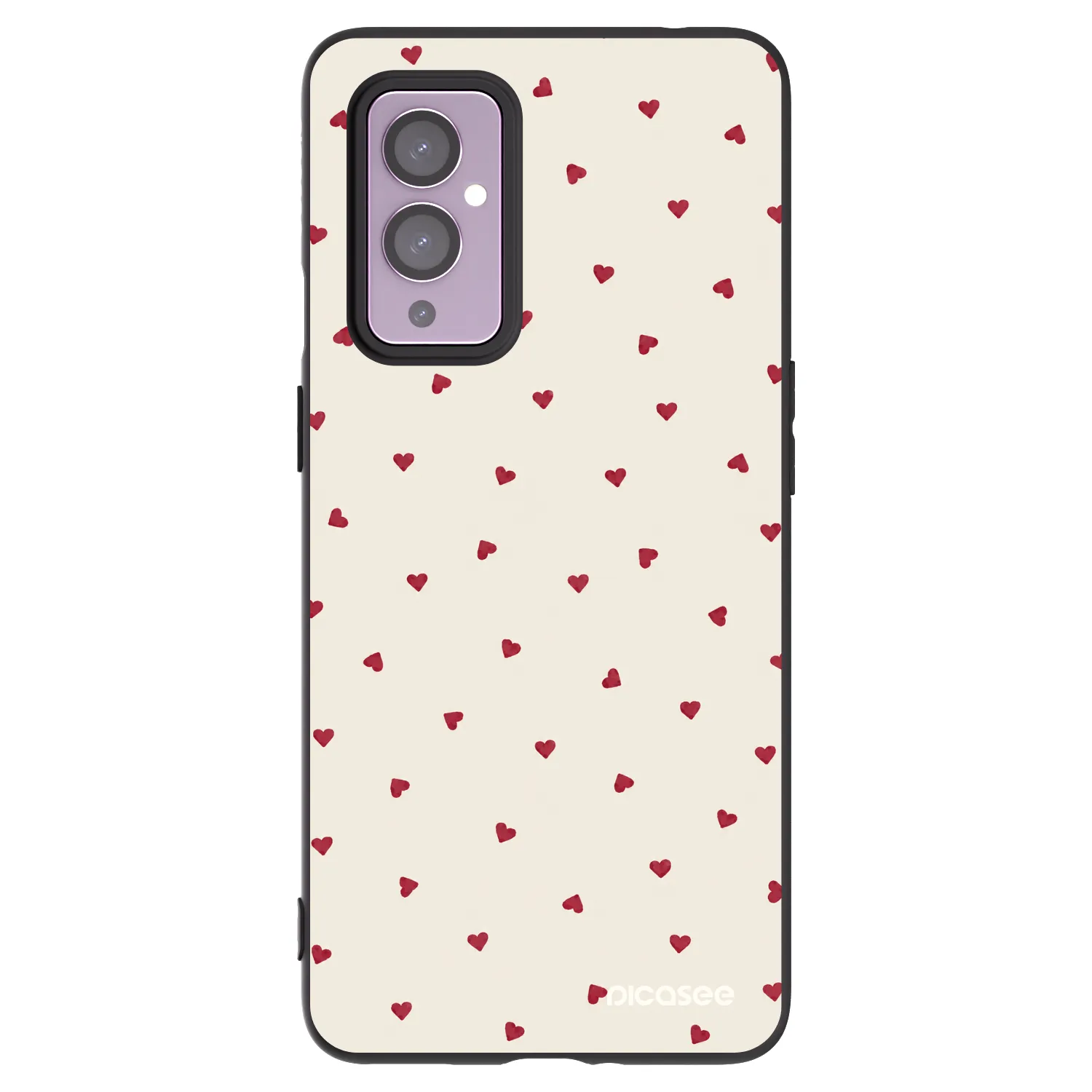 Picasee crna silikonska maskica za OnePlus 9 - Little Love