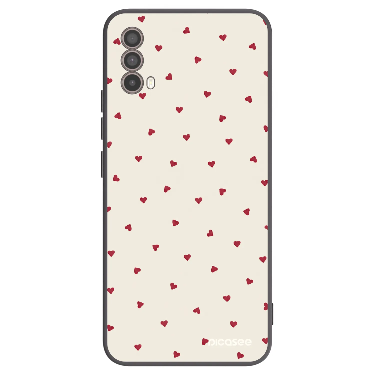 Picasee crna silikonska maskica za Motorola Moto E40 - Little Love