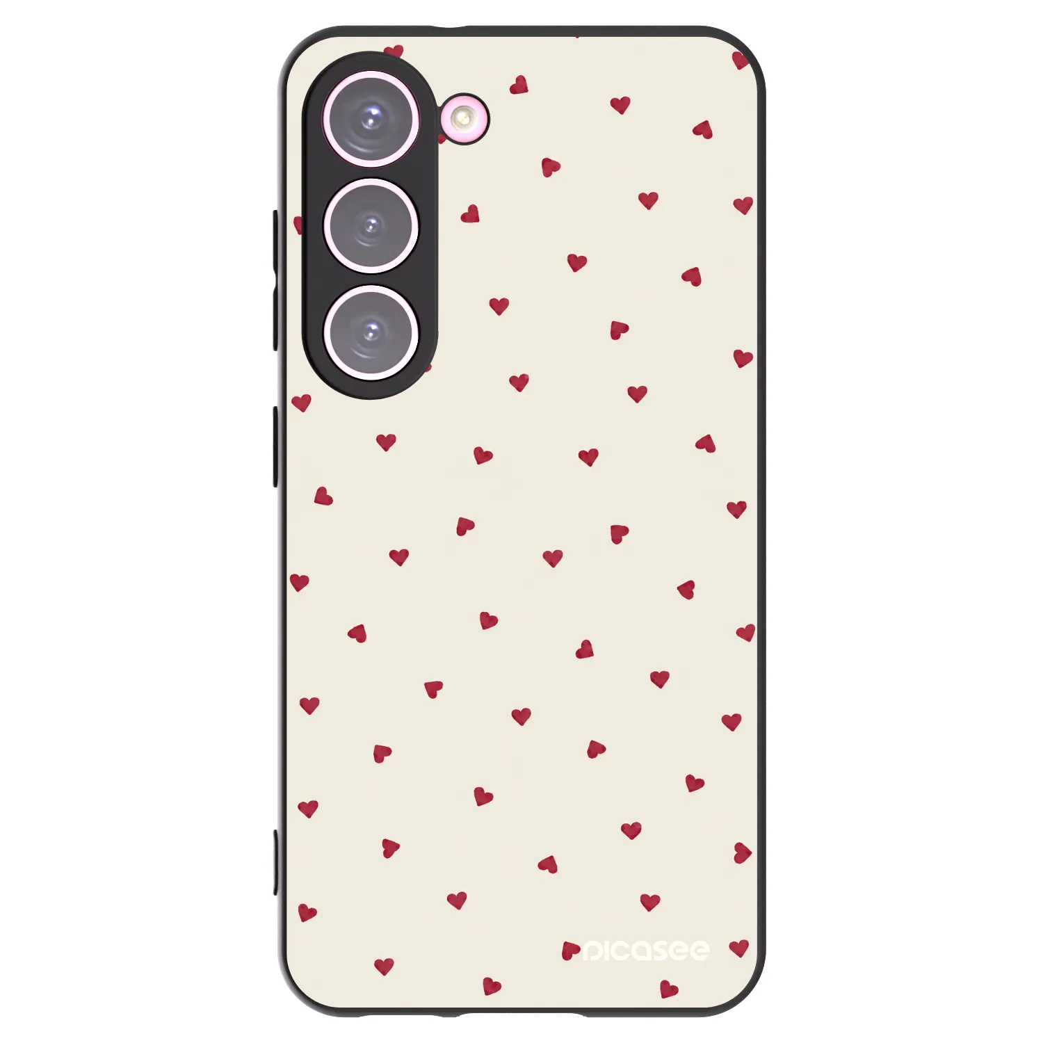Picasee crna silikonska maskica za Samsung Galaxy S23 5G - Little Love