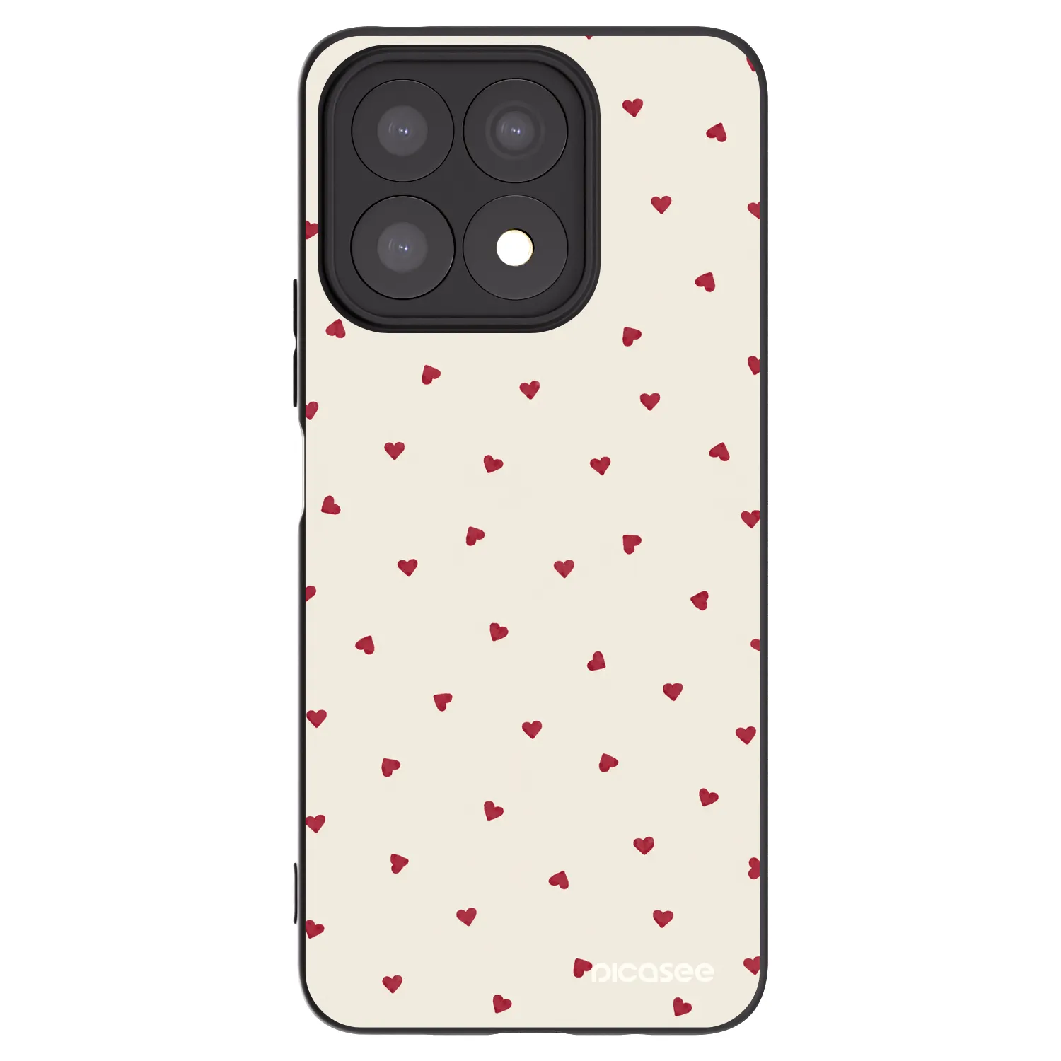 Picasee crna silikonska maskica za Honor X8a - Little Love