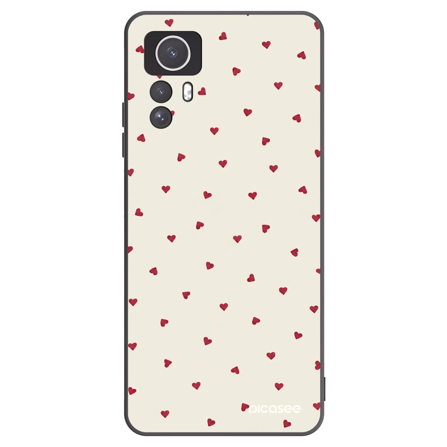 Picasee crna silikonska maskica za Xiaomi Redmi Note 12S - Little Love