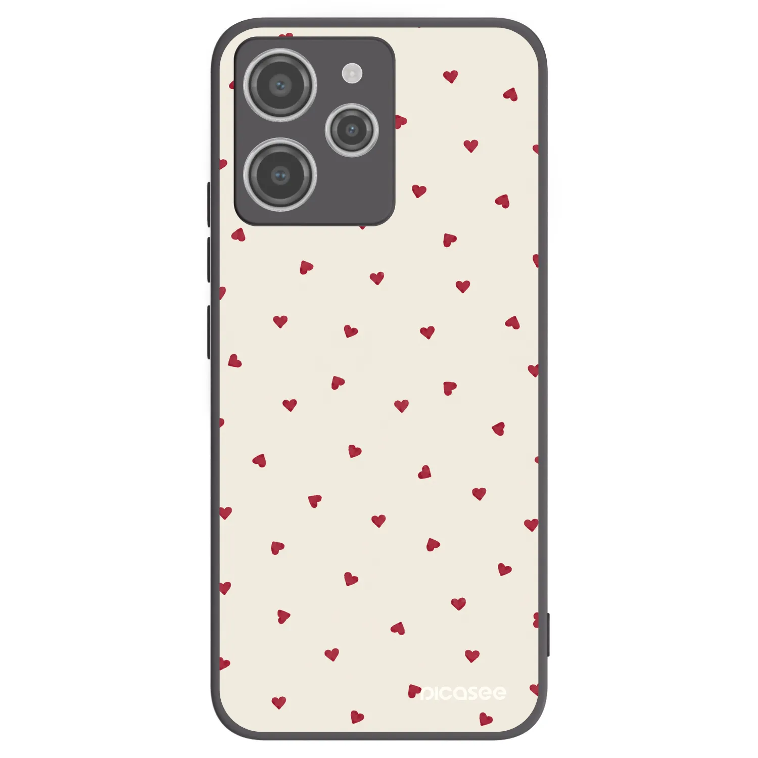 Picasee crna silikonska maskica za Xiaomi Redmi 12 4G - Little Love