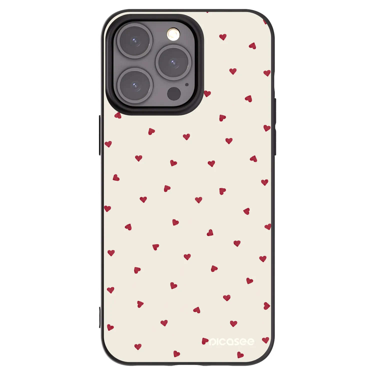 Picasee crna silikonska maskica za Apple iPhone 15 Pro Max - Little Love