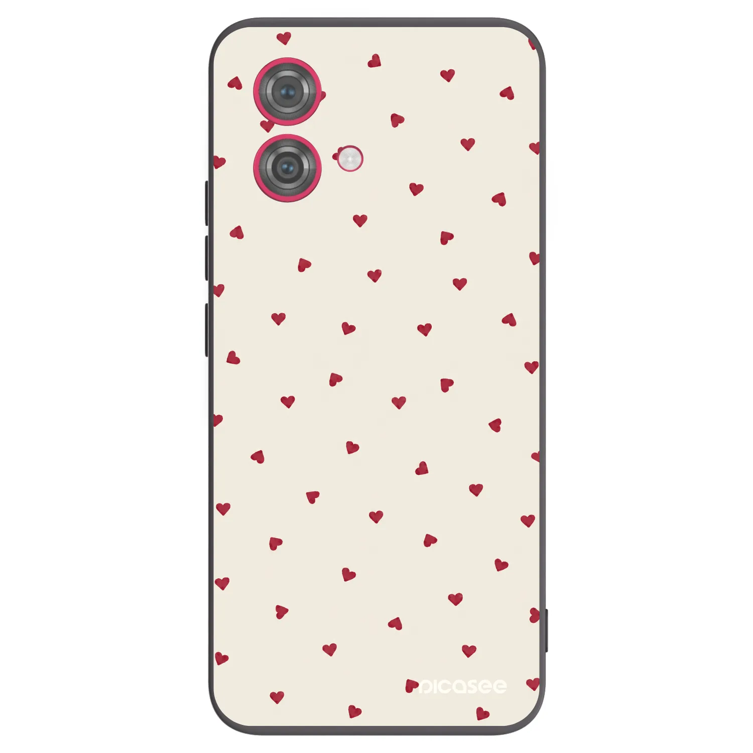 Picasee crna silikonska maskica za Motorola Moto G84 5G - Little Love