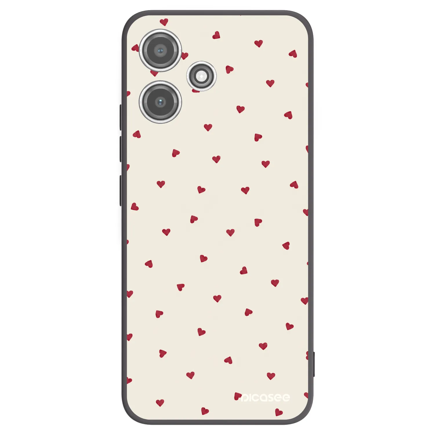 Picasee crna silikonska maskica za Xiaomi Redmi 12 5G - Little Love
