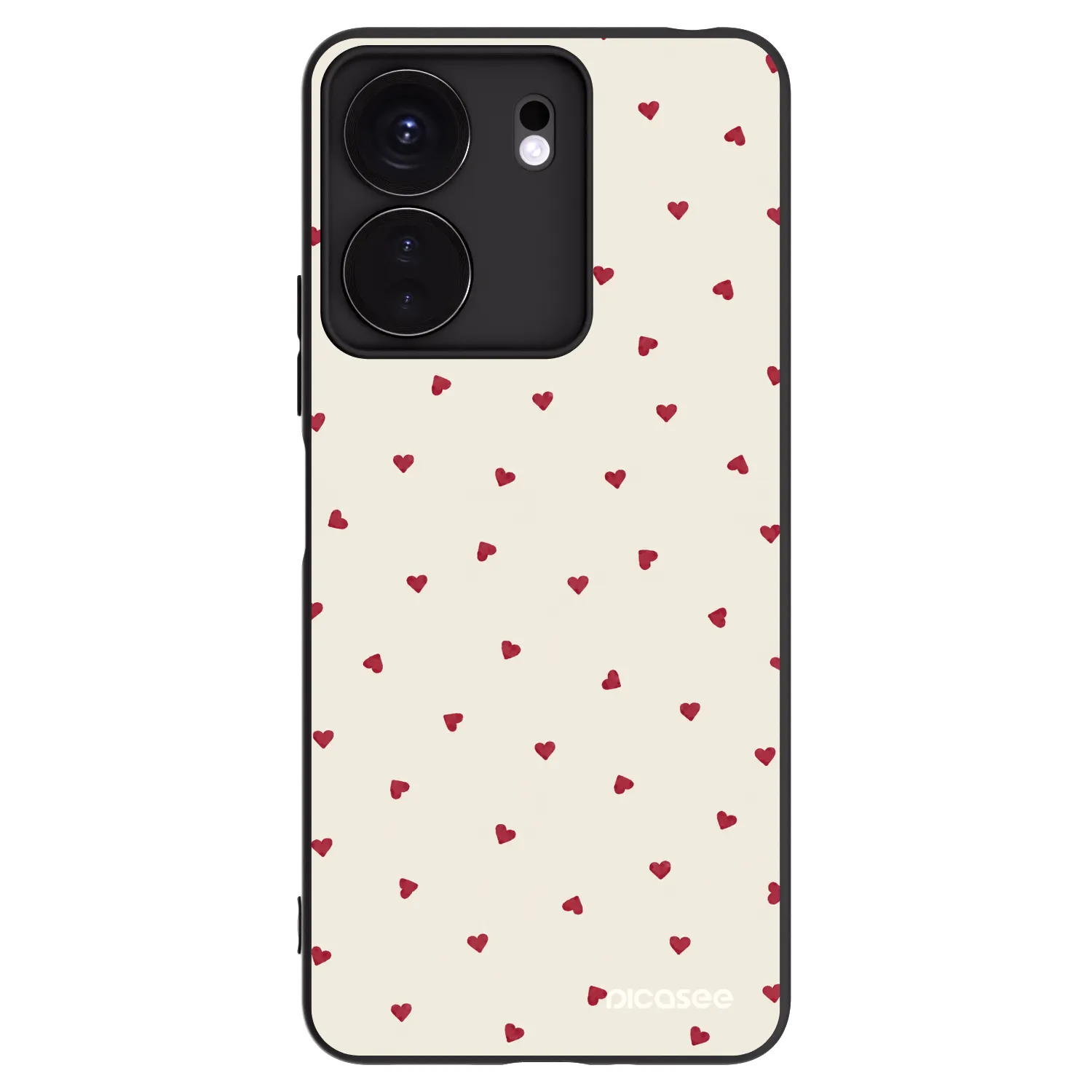 Picasee crna silikonska maskica za Xiaomi Redmi 13C 4G - Little Love