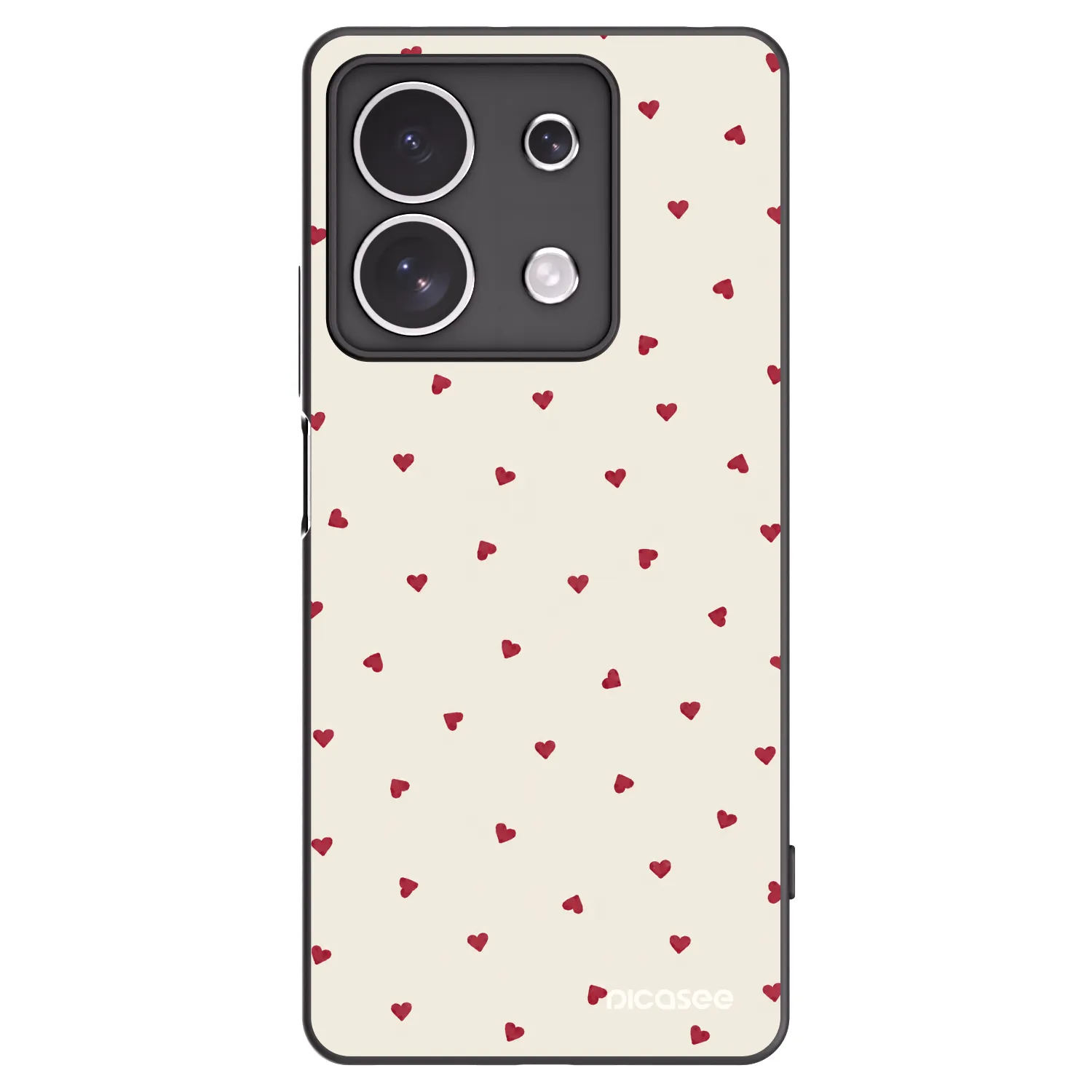Picasee crna silikonska maskica za Xiaomi Redmi Note 13 4G - Little Love