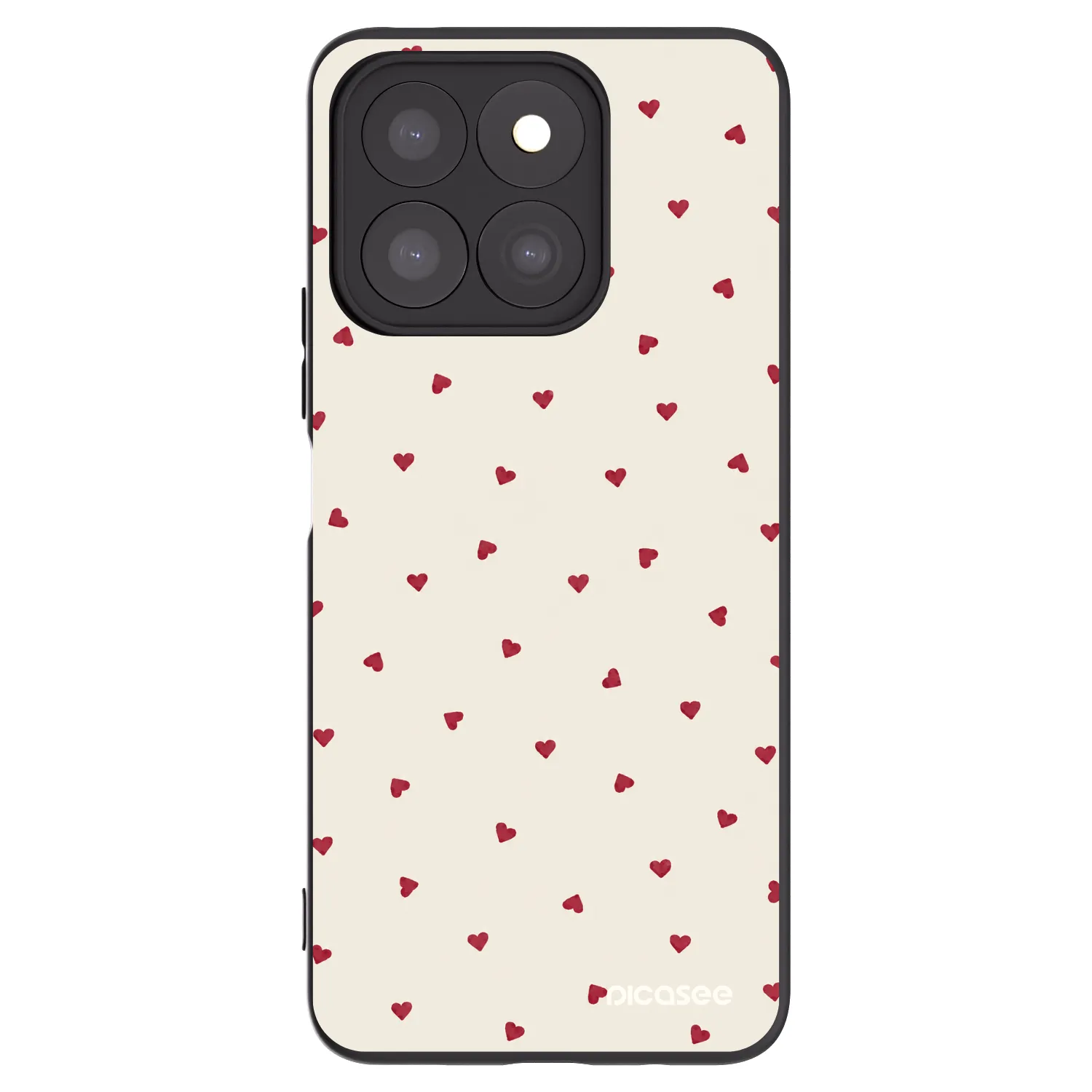 Picasee crna silikonska maskica za Honor X8b - Little Love