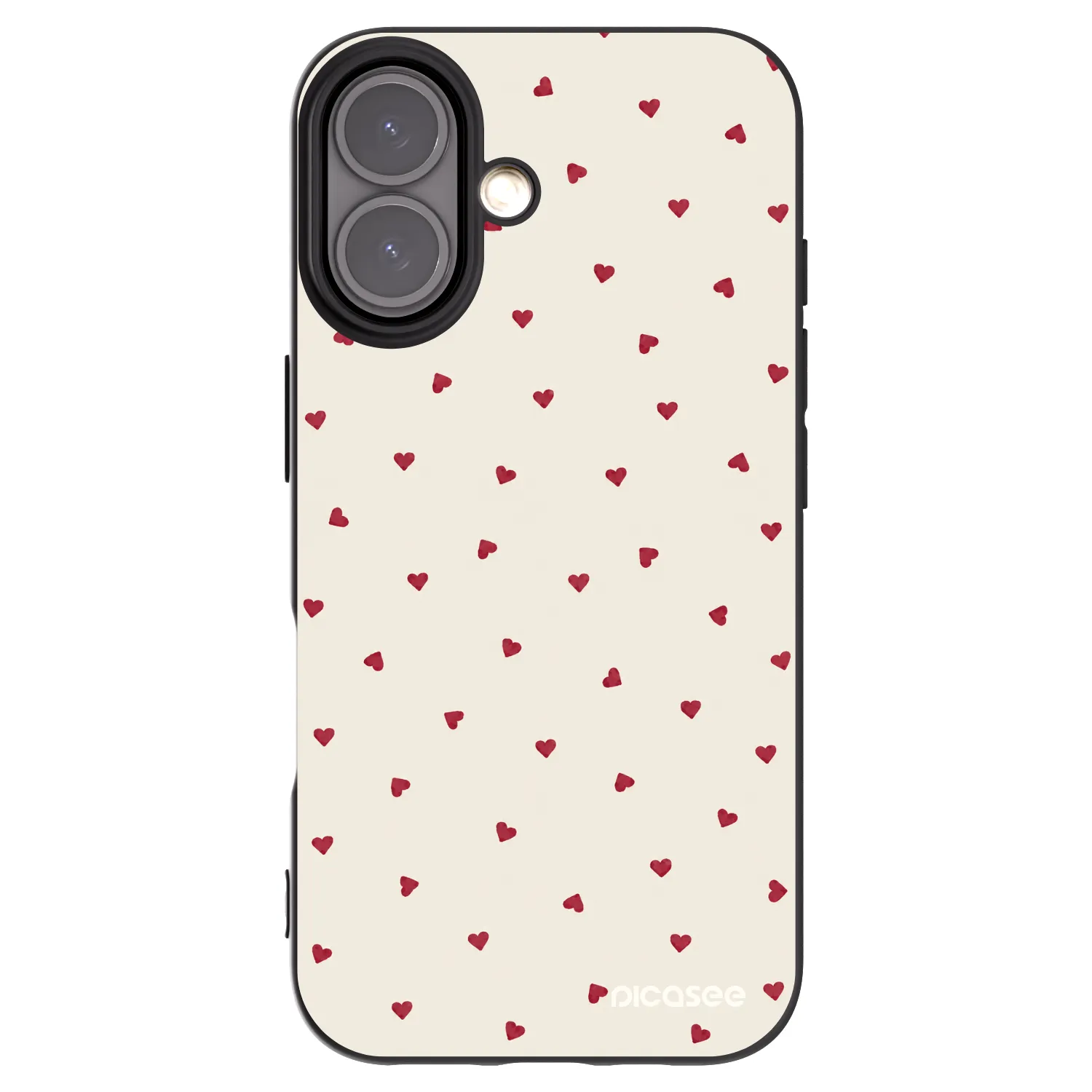 Picasee crna silikonska maskica za Apple iPhone 16 - Little Love