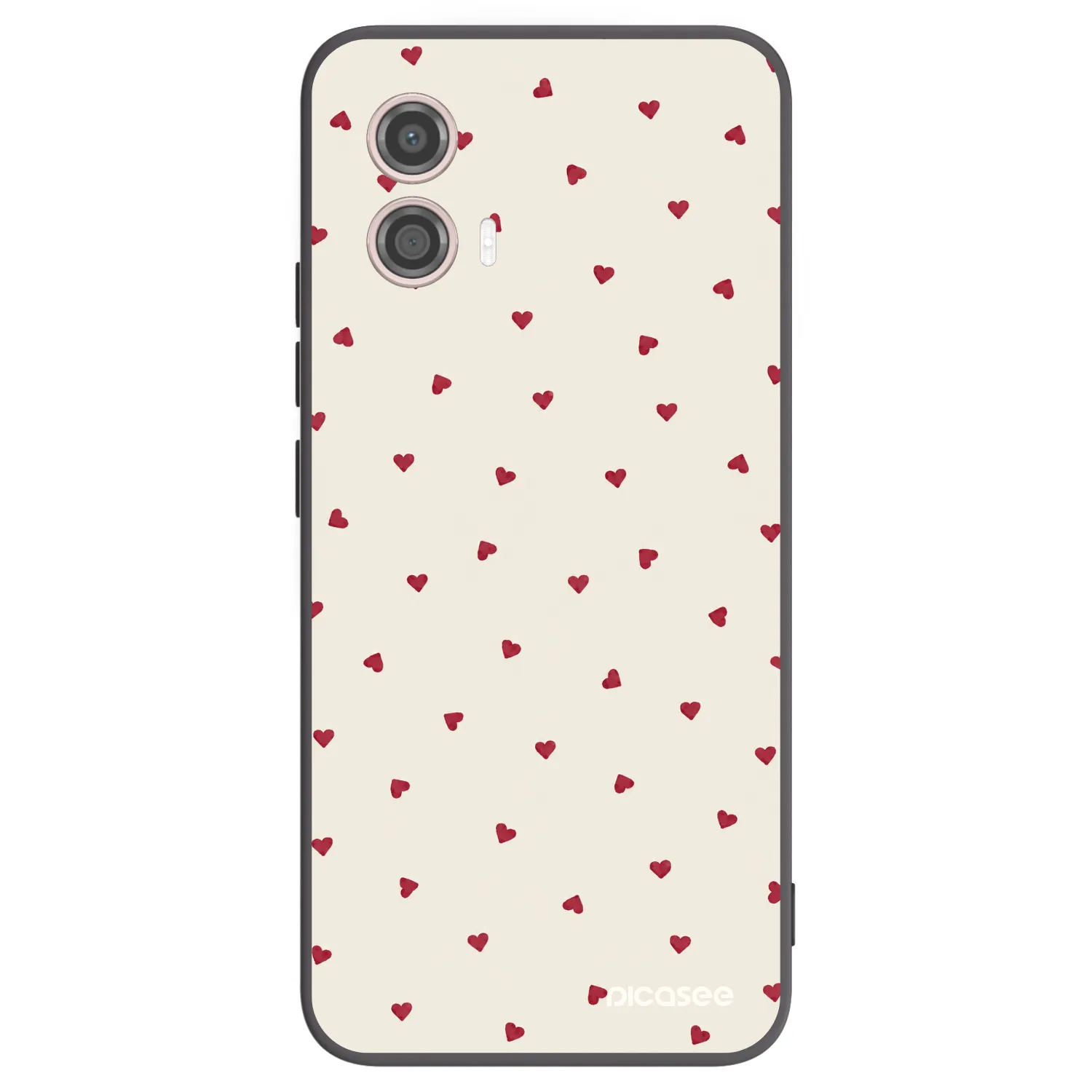 Picasee crna silikonska maskica za Motorola Moto G53 5G - Little Love