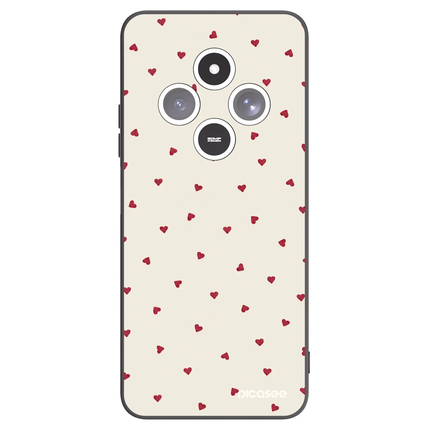Picasee crna silikonska maskica za Xiaomi Redmi 14C - Little Love