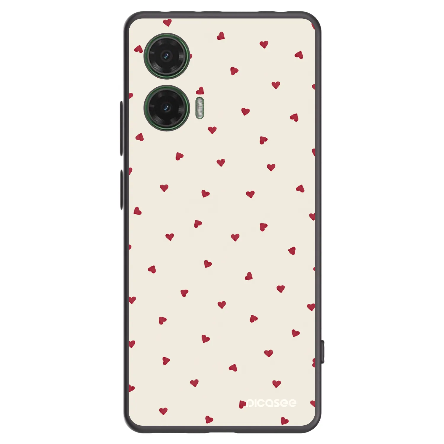 Picasee crna silikonska maskica za Motorola Moto G35 5G - Little Love