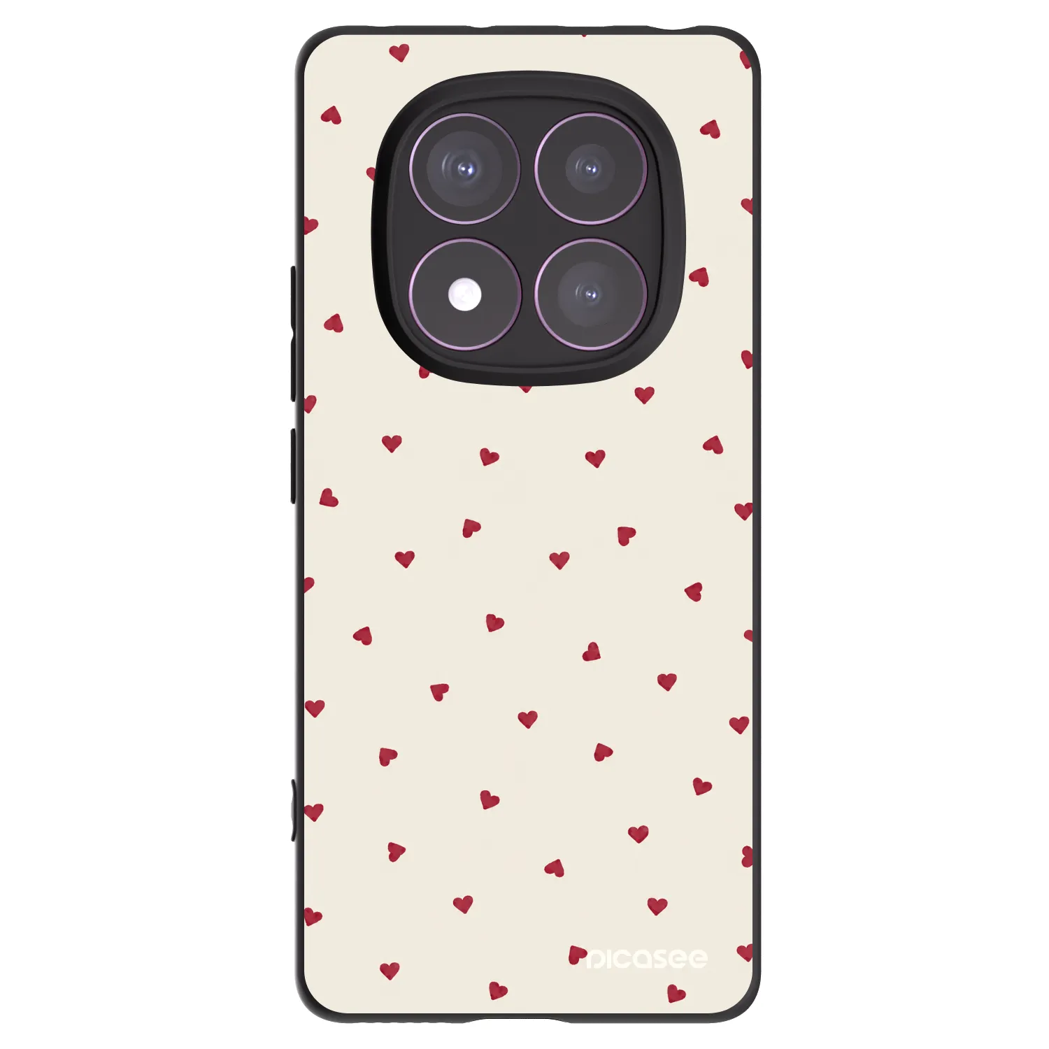 Picasee crna silikonska maskica za Xiaomi Redmi Note 14 Pro 4G - Little Love