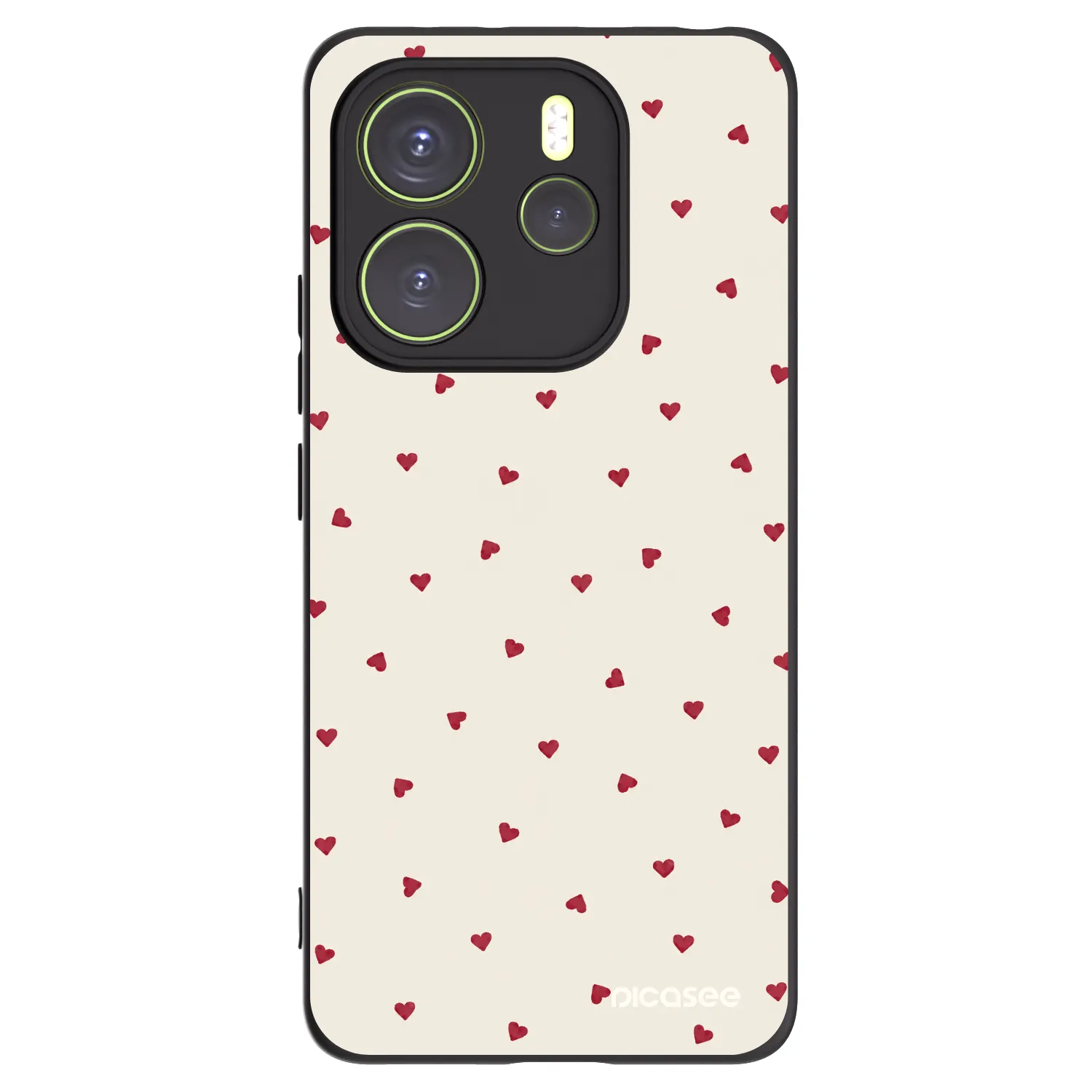 Picasee crna silikonska maskica za Xiaomi Redmi Note 14 4G - Little Love