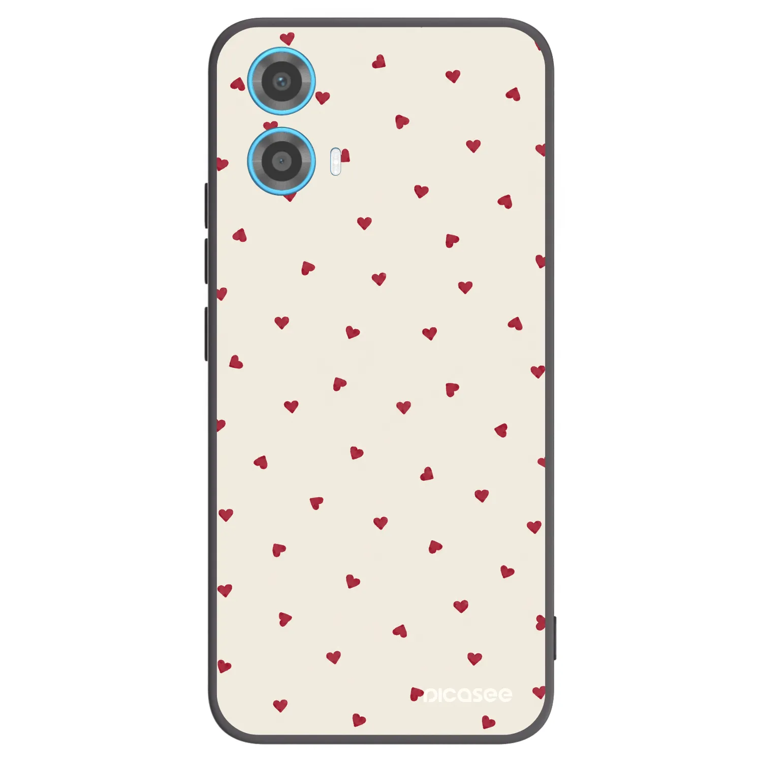 Picasee crna silikonska maskica za Motorola Moto G34 5G - Little Love